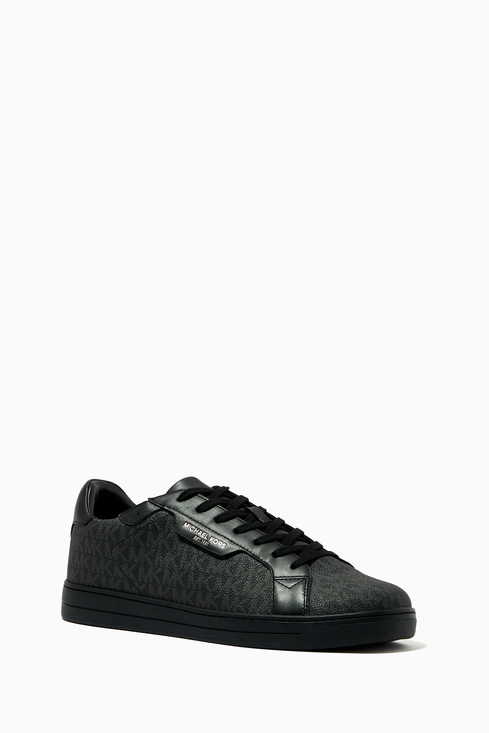 Micheal kors black sneakers on sale