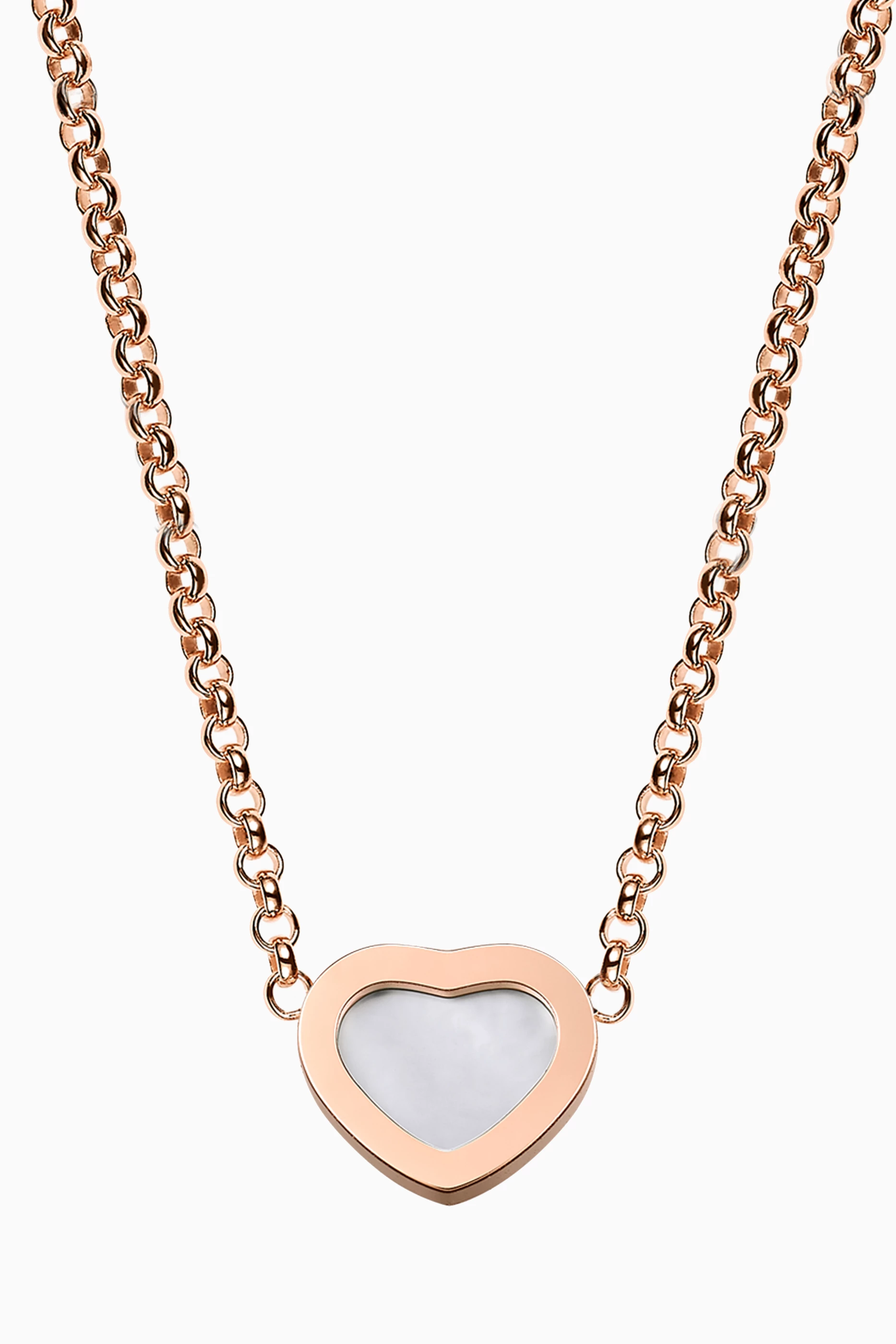 Heart rose cheap gold necklaces