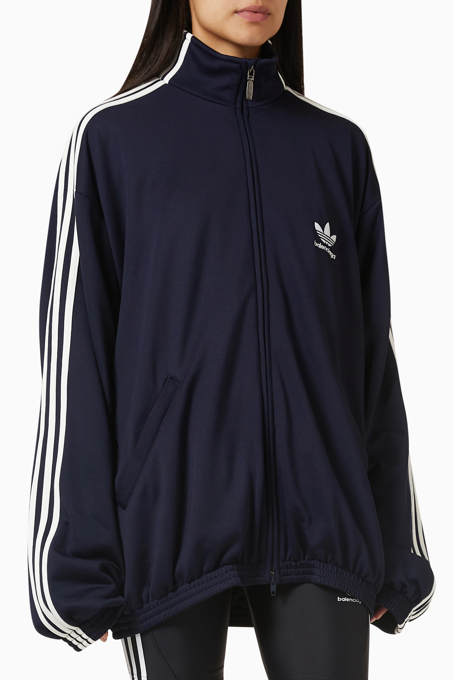 Buy Balenciaga Blue x Adidas Tracksuit Jacket in Cotton Terry