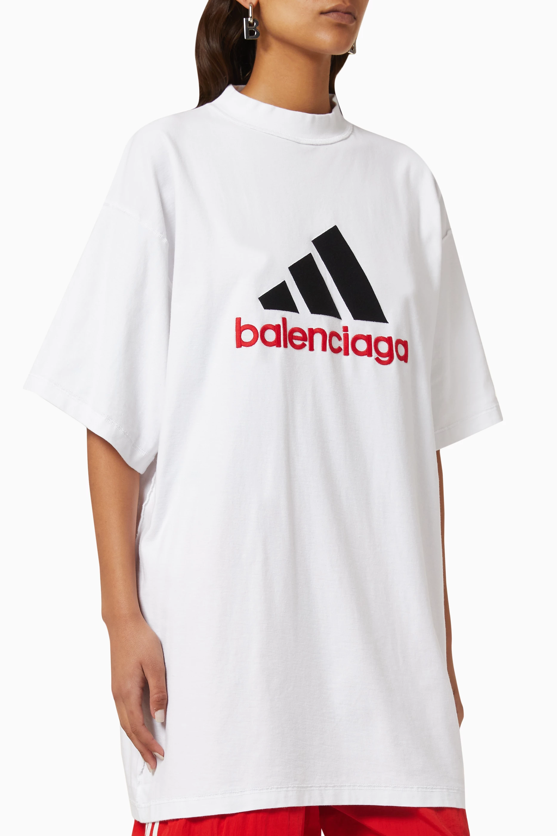 Balenciaga white hot sale tee shirt