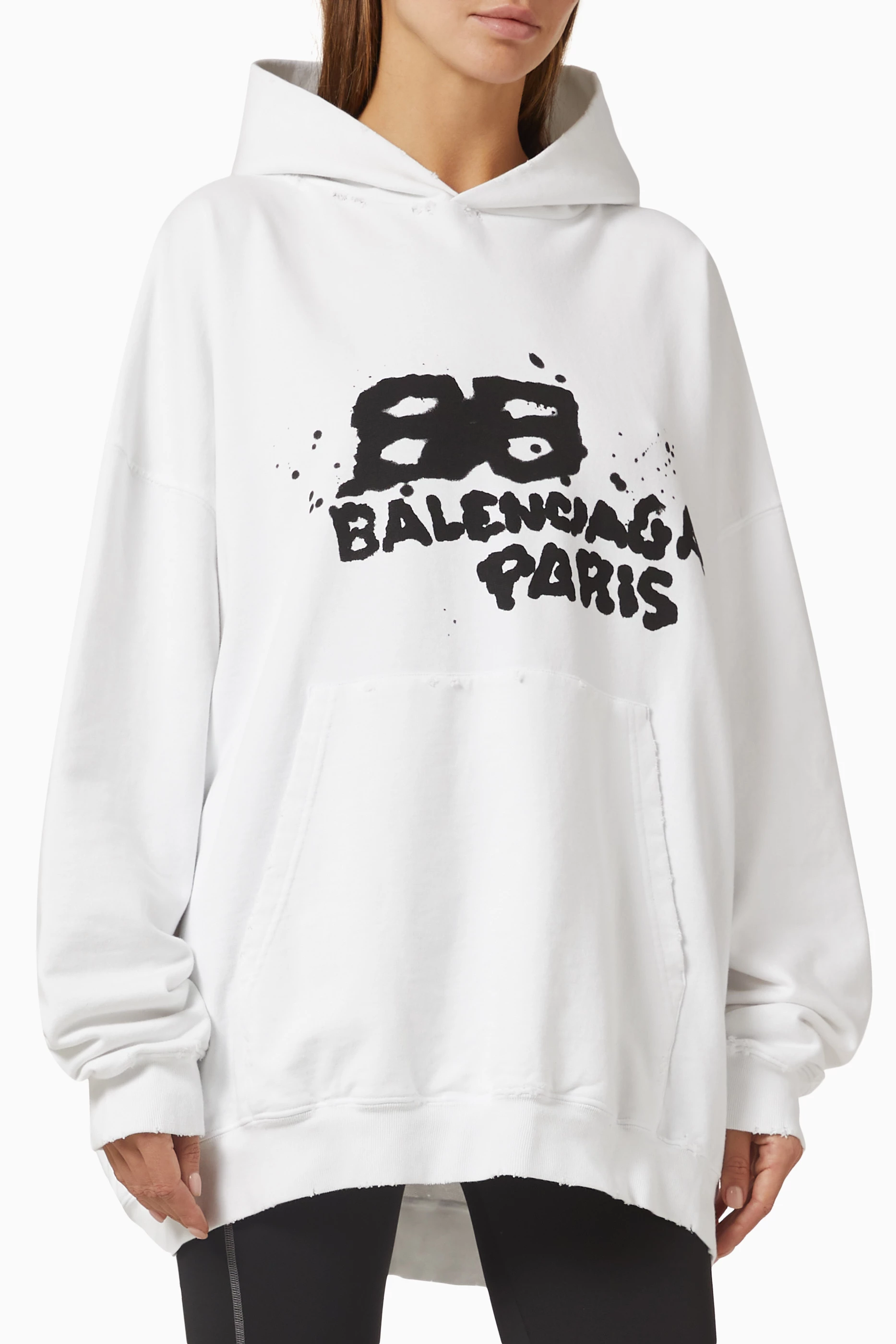 Balenciaga hoodie white outlet
