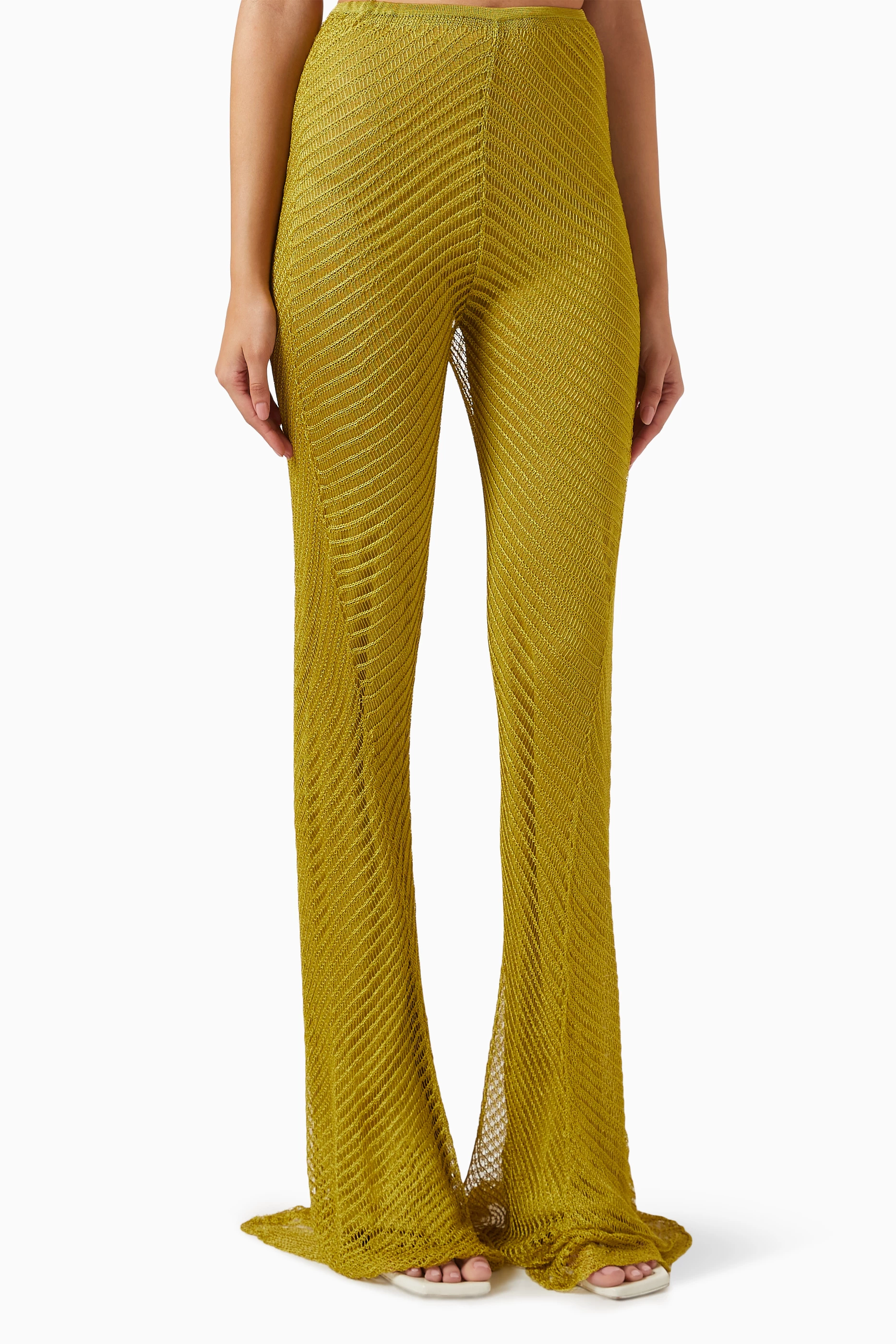 Flared sales pants dots