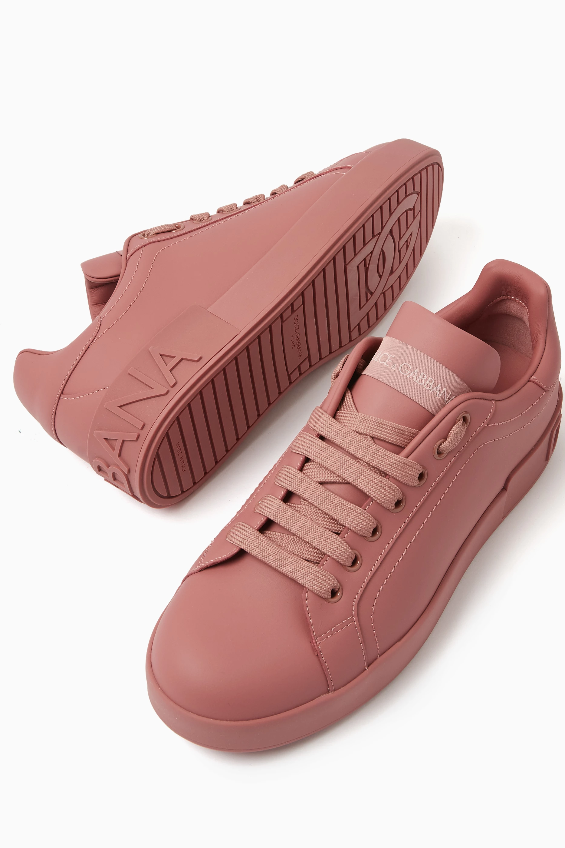 Dolce and gabbana pink trainers online
