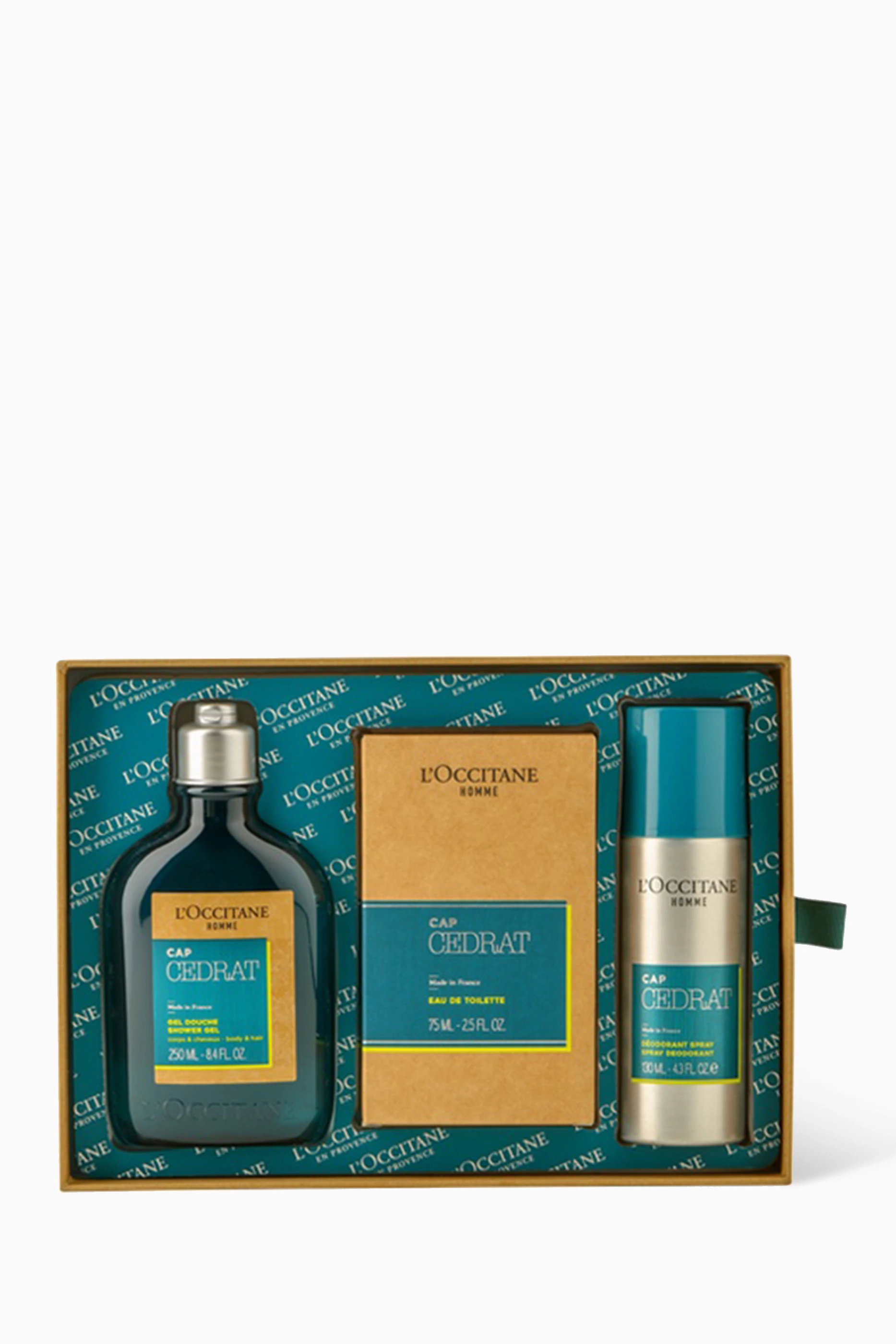 Buy L Occitane Colourless Cap Cedrat Men s Gift Box 19 savings