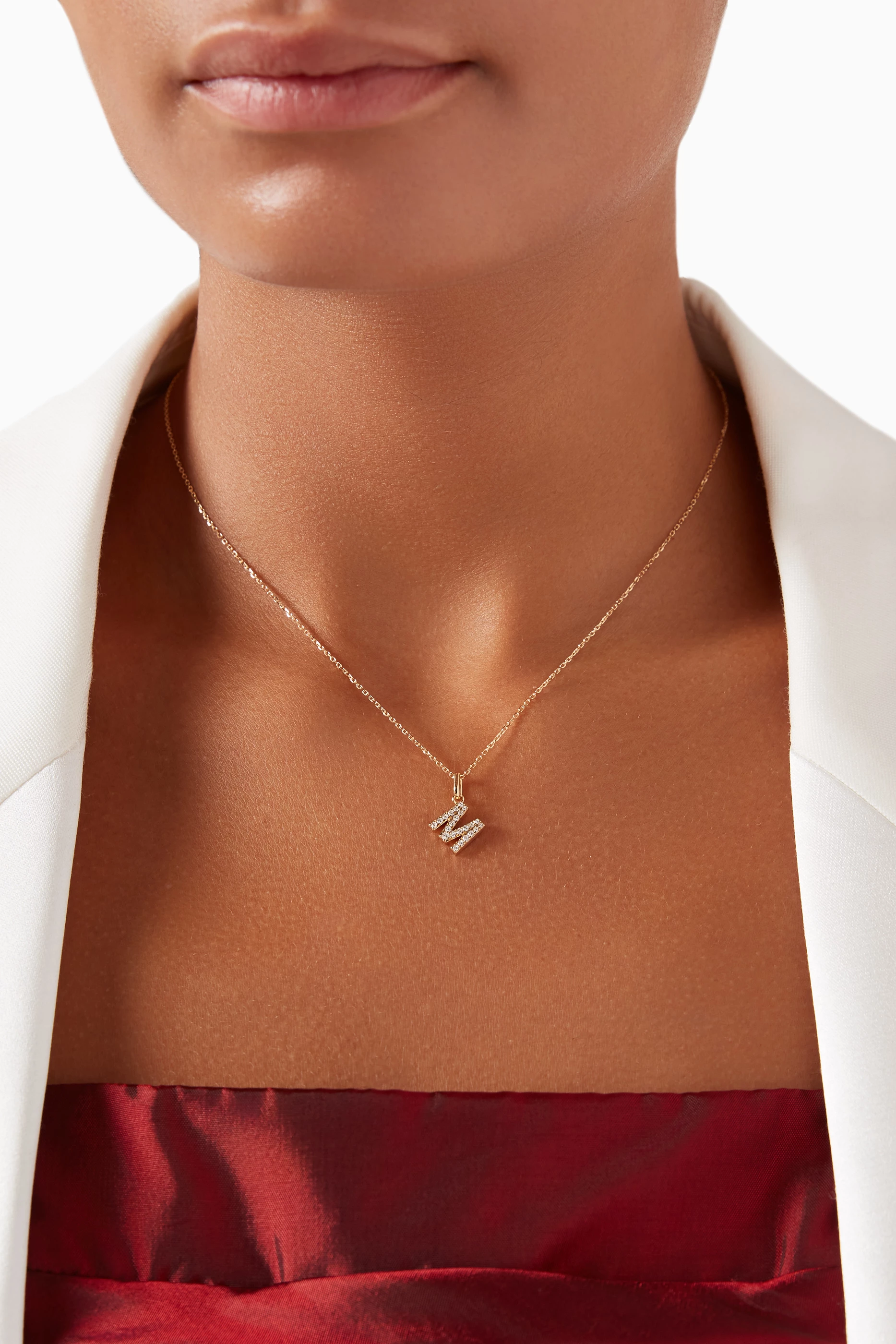 Diamond m deals necklace