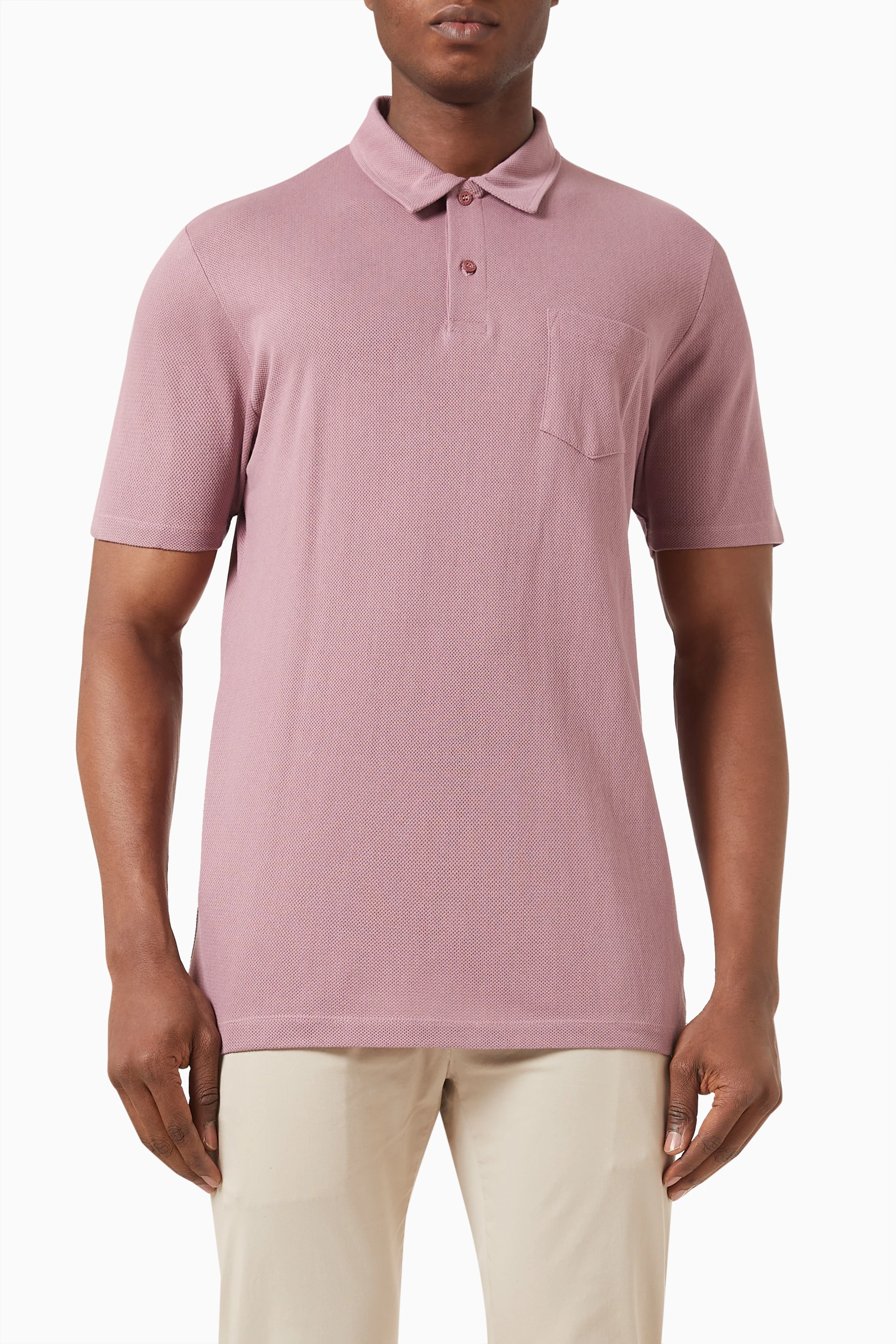 Pink best sale polo mens