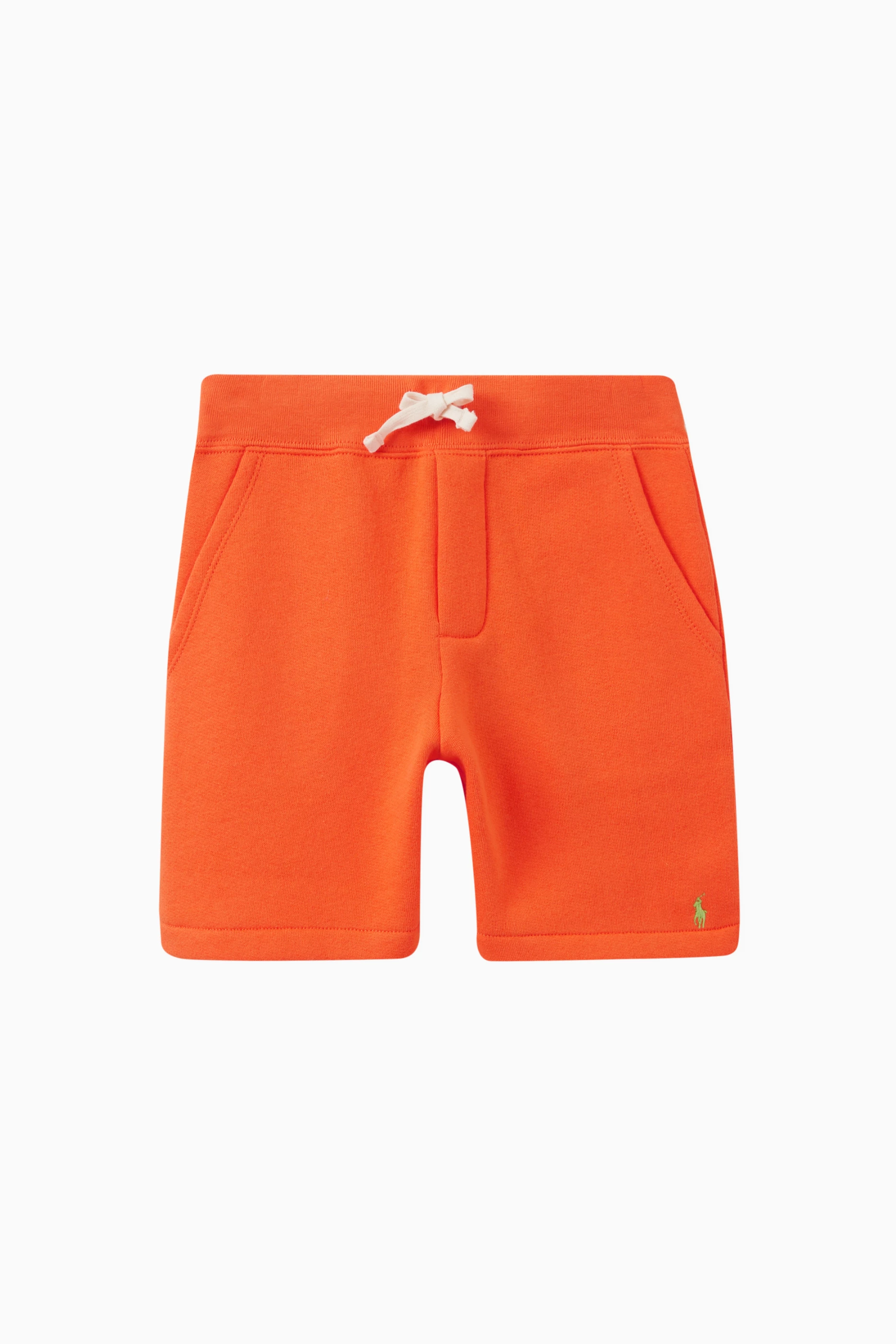 Buy Polo Ralph Lauren Orange Logo Shorts in Cotton Blend for Boys in UAE Ounass