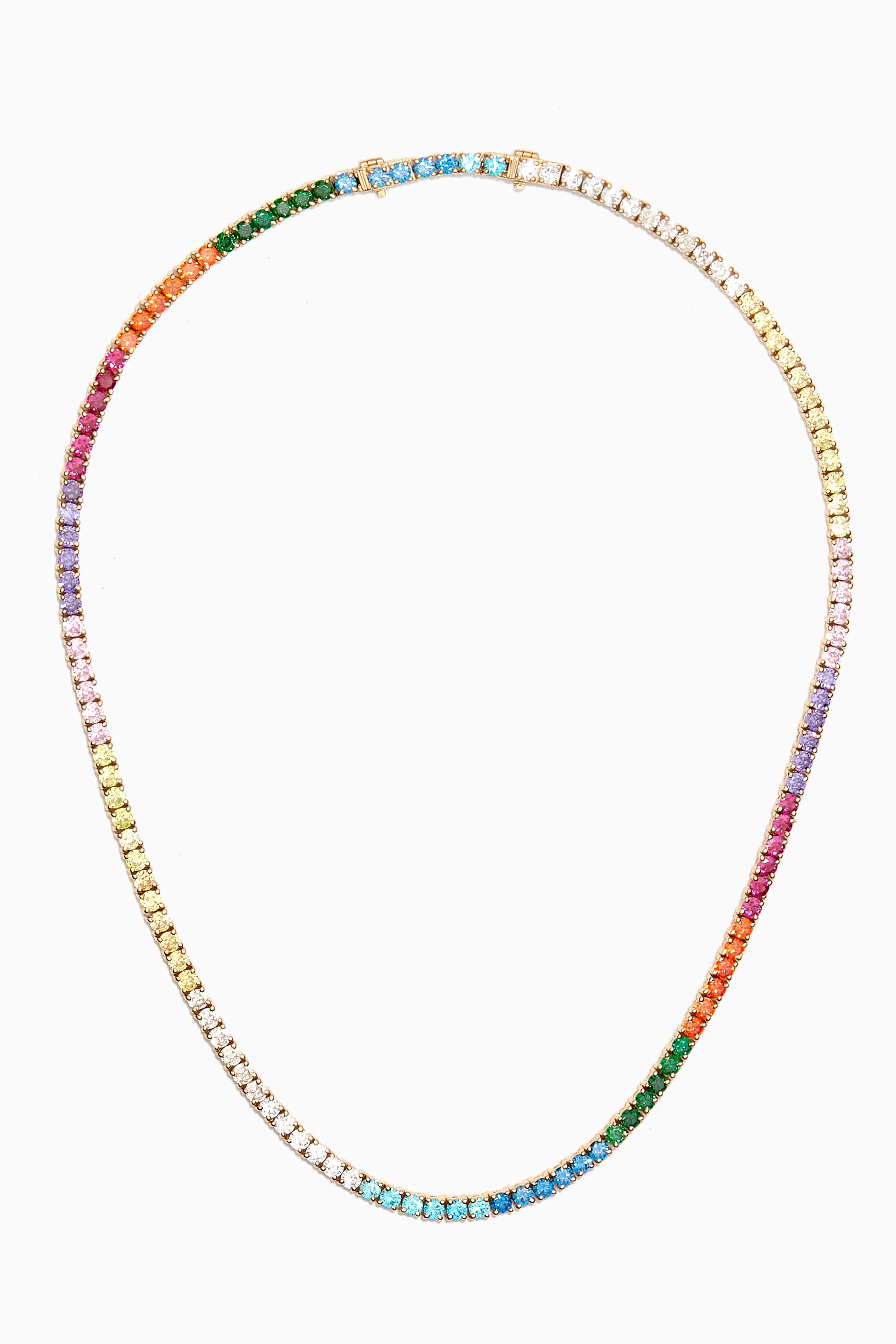 Rainbow tennis clearance choker