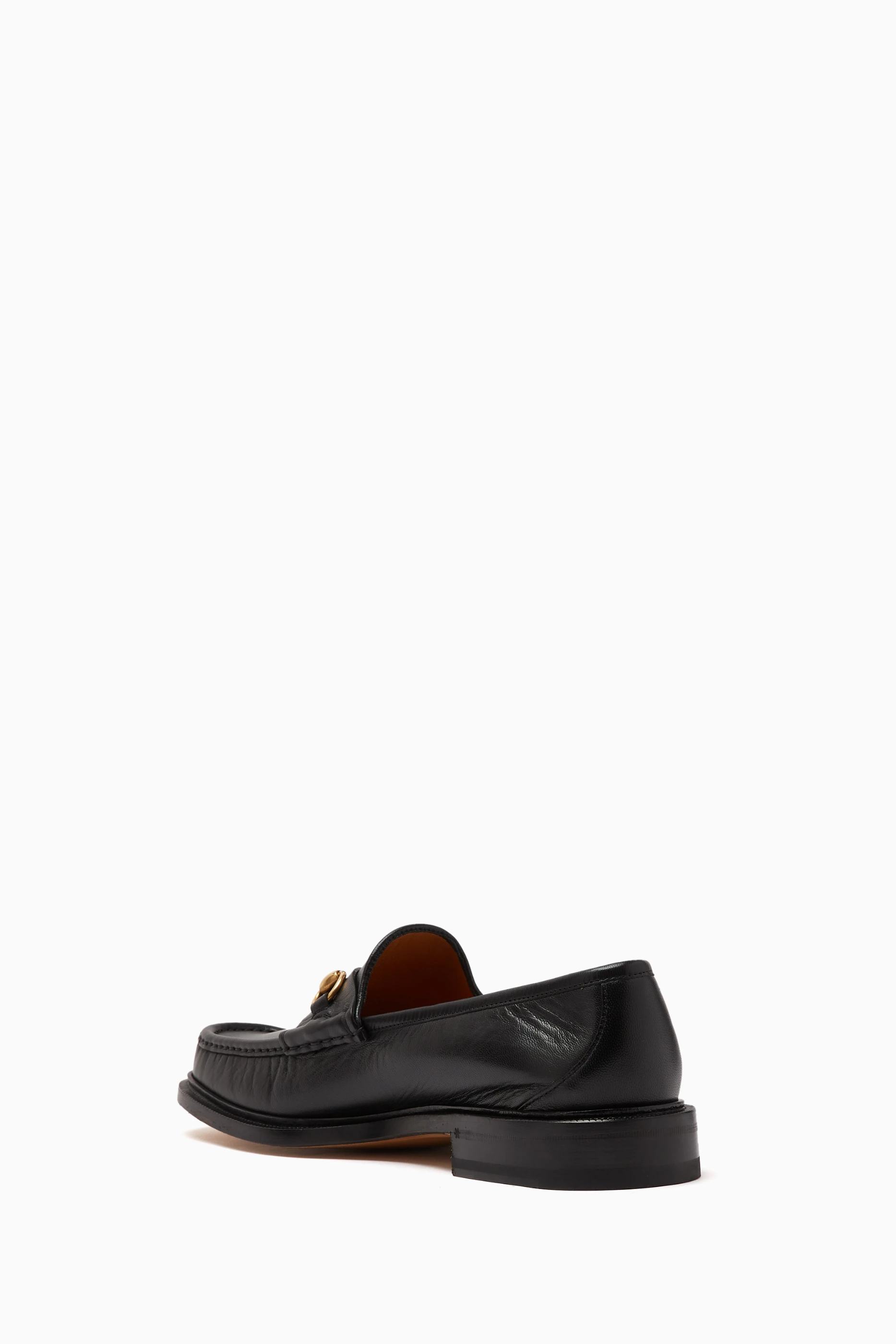 Black sales horsebit loafer