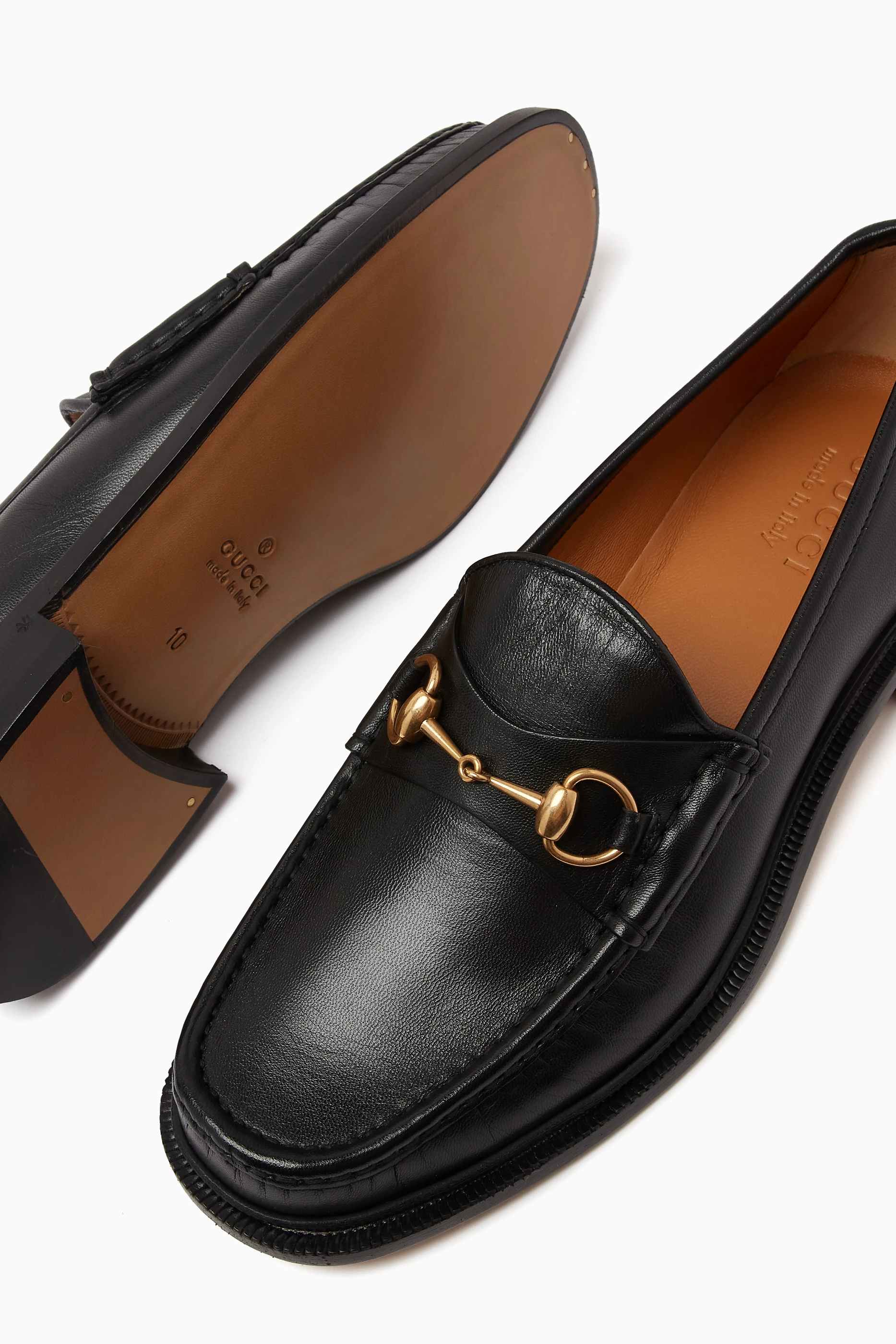Mens gucci black store loafers