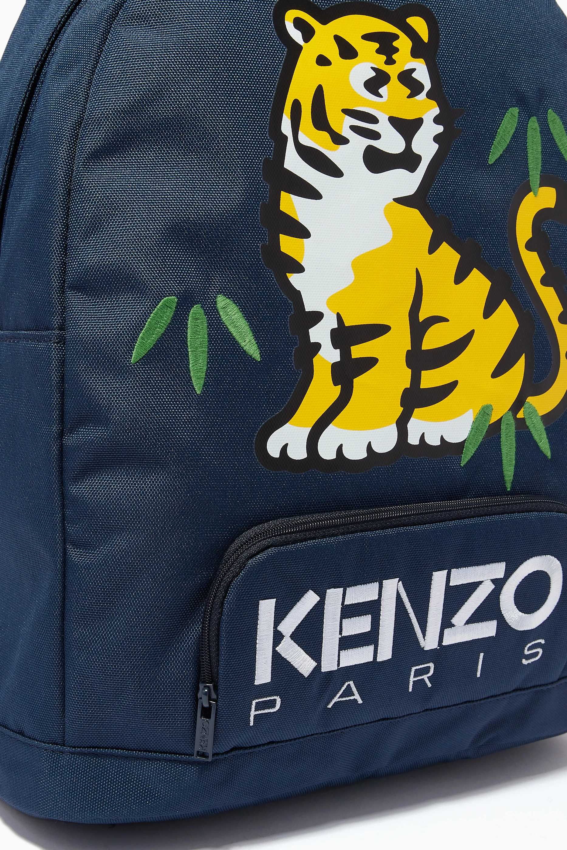 Buy KENZO KIDS Blue Tiger Logo Backpack for Boys in UAE Ounass