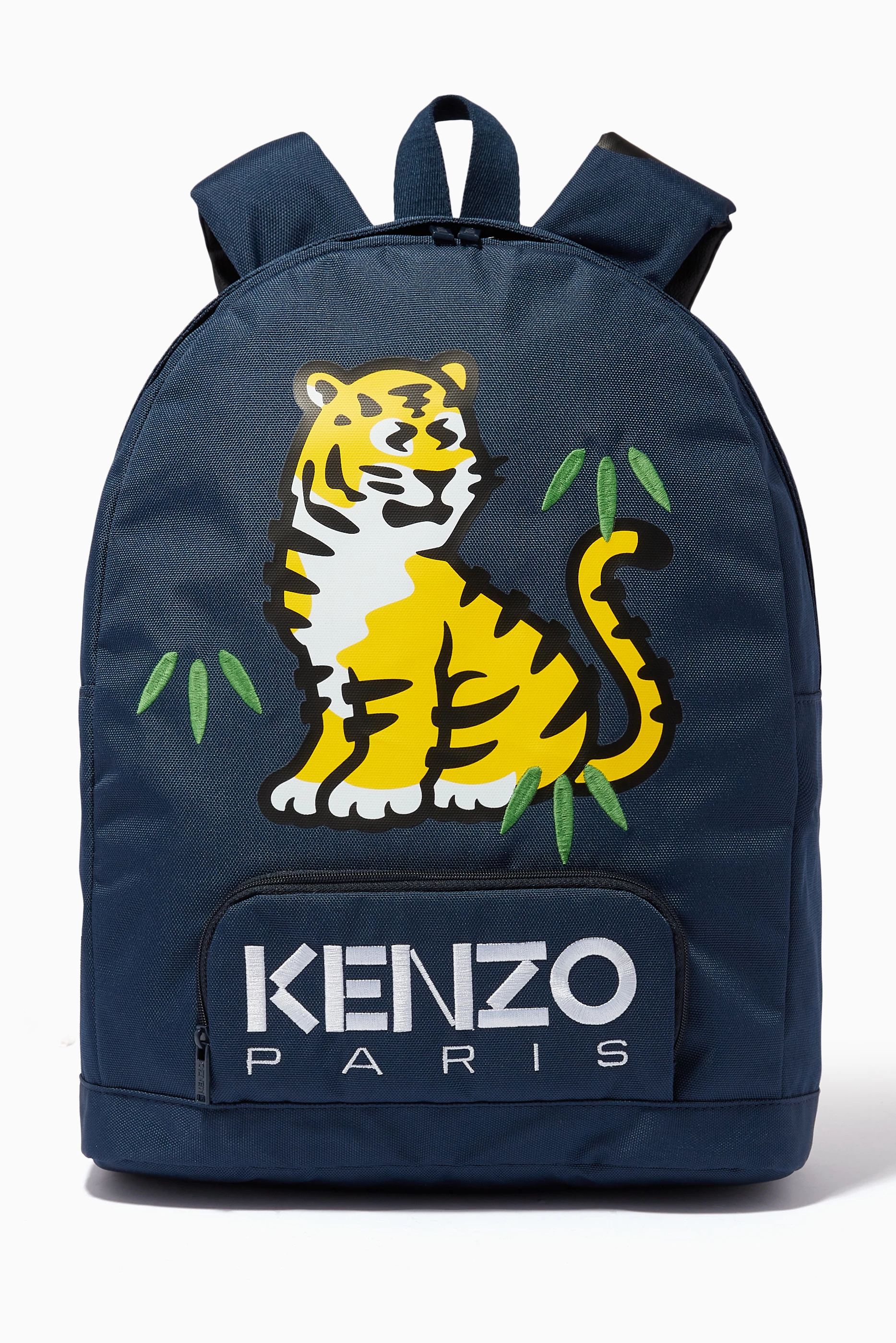 Buy KENZO KIDS Blue Tiger Logo Backpack for Boys in UAE Ounass