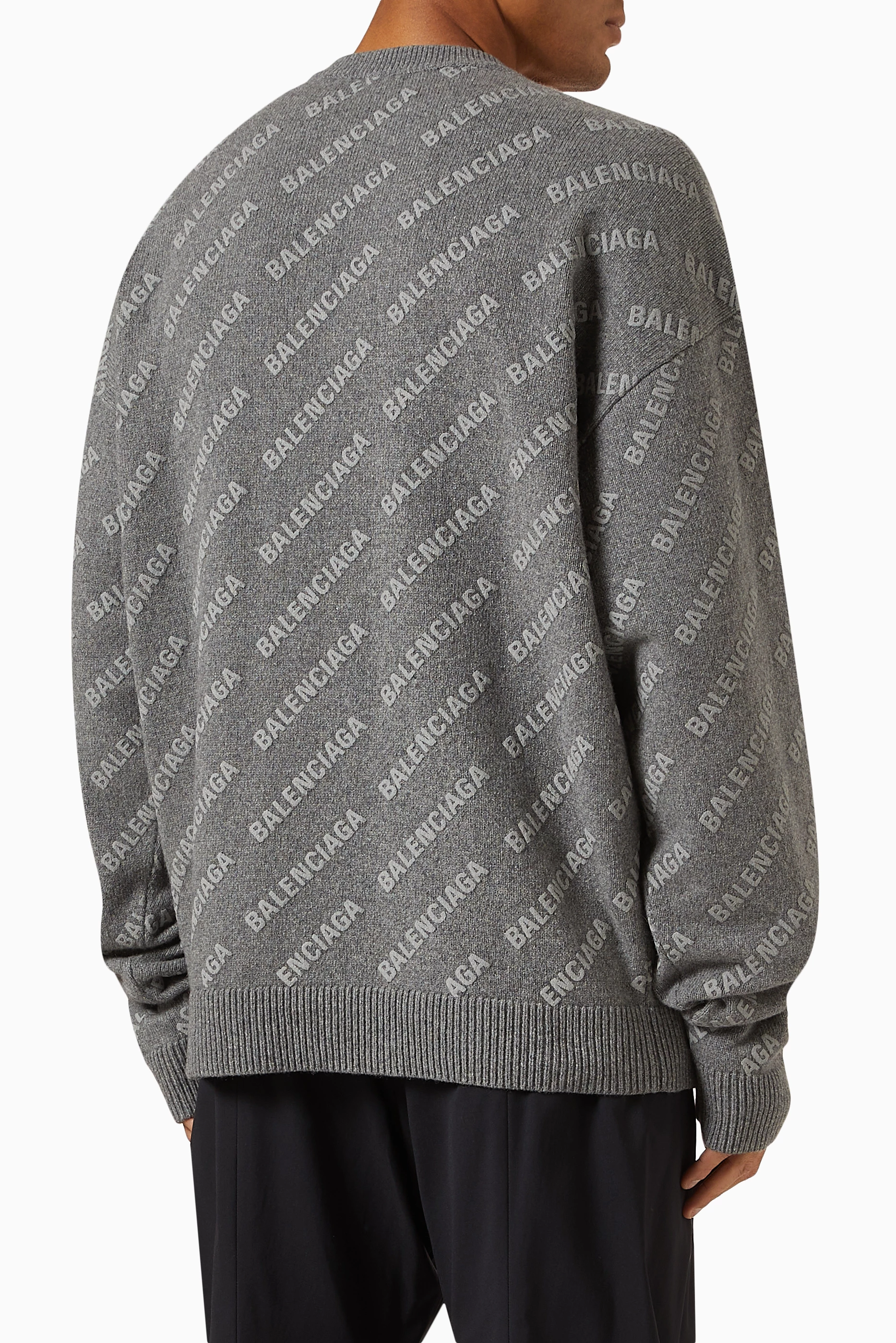 Balenciaga gray sweater store