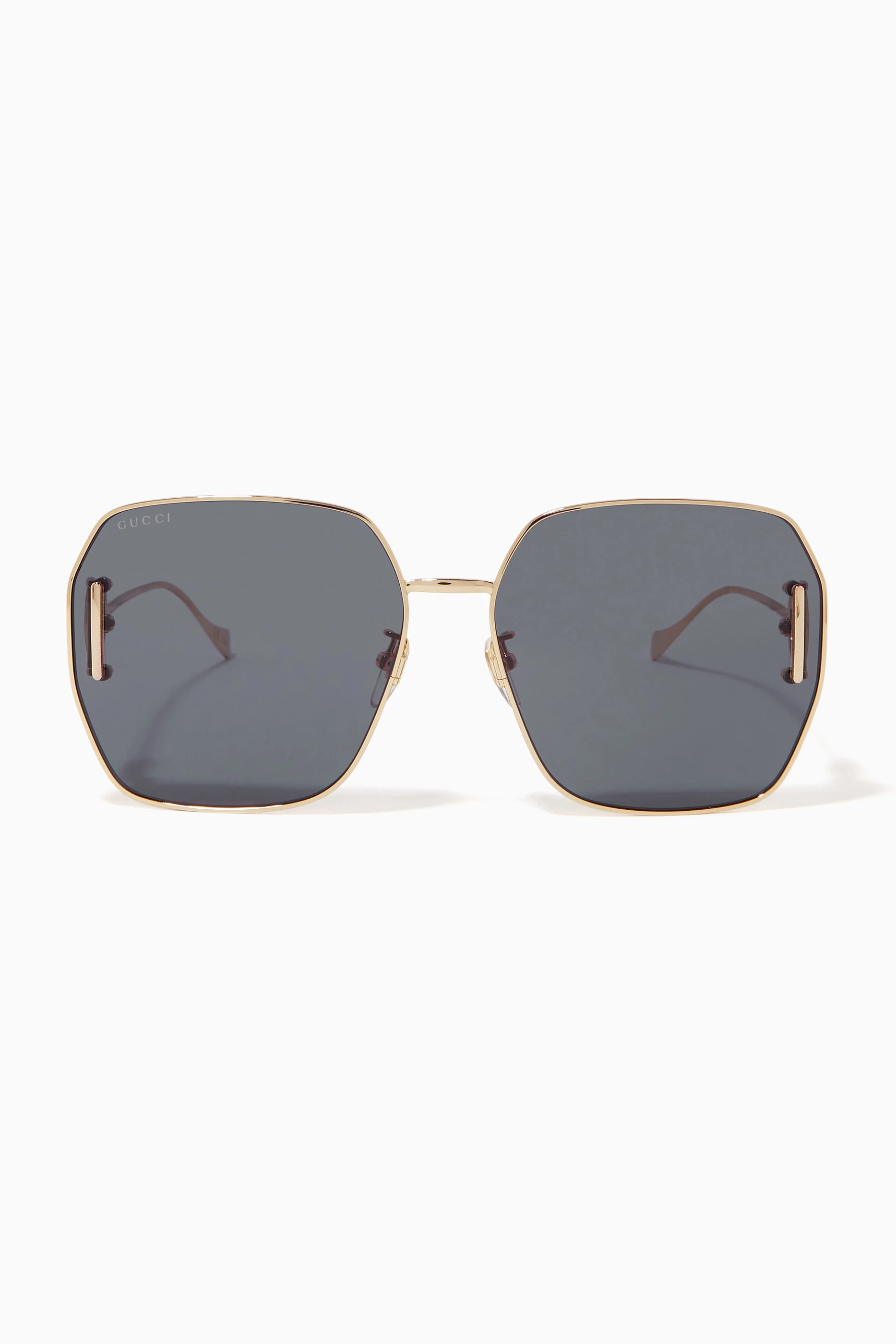 Gucci gold top octagonal glasses