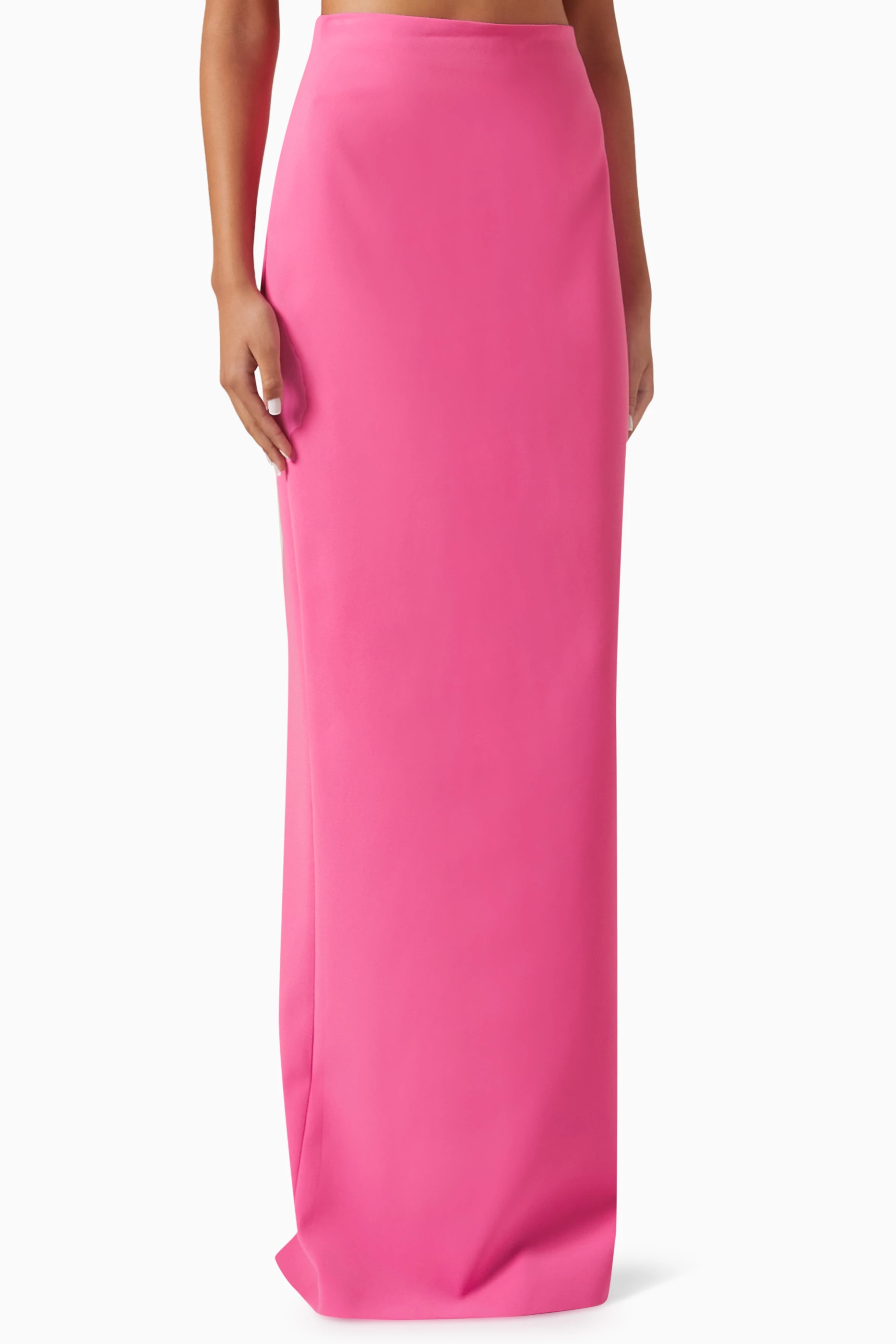 Pink maxi sales skirt