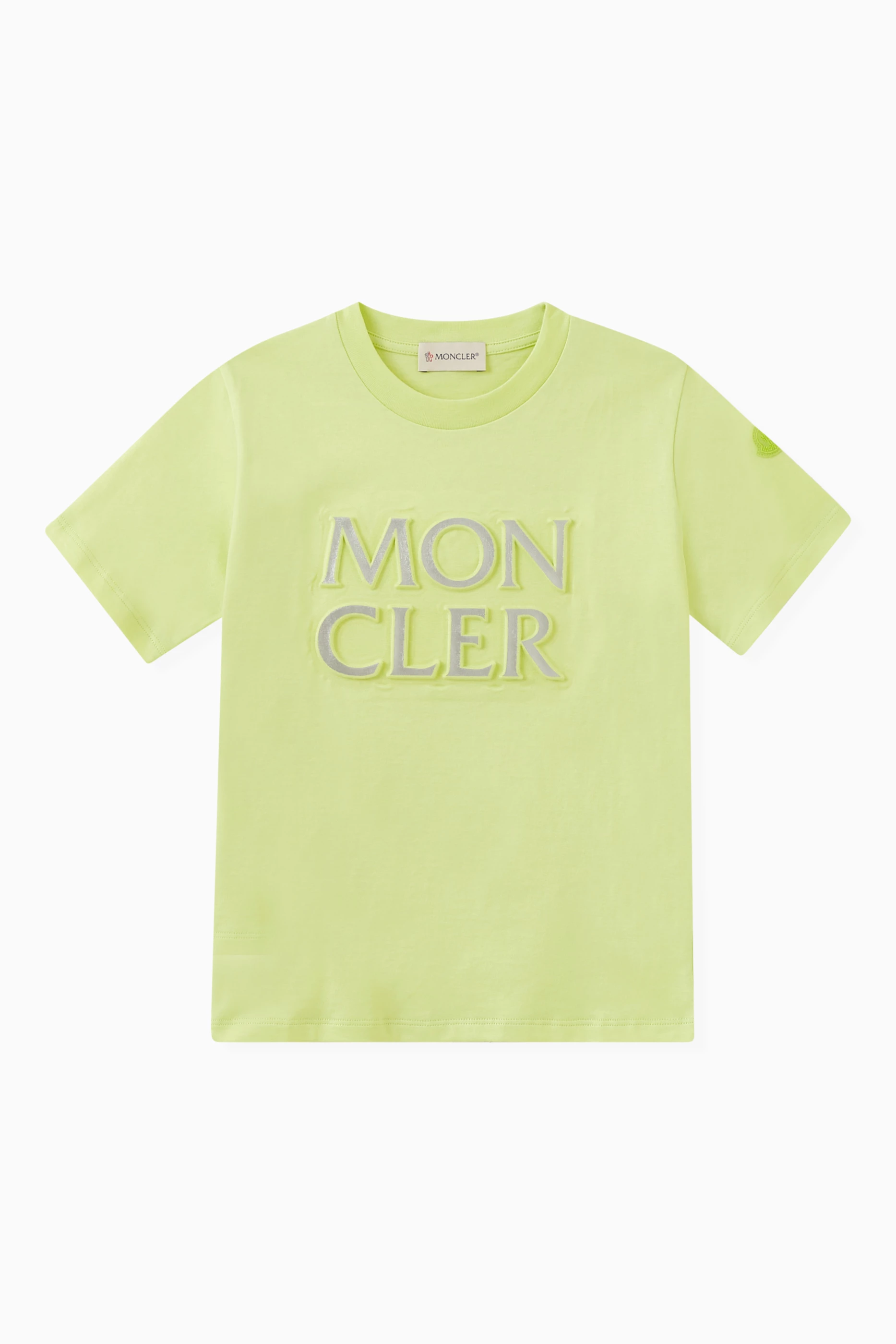 Yellow hot sale moncler shirt