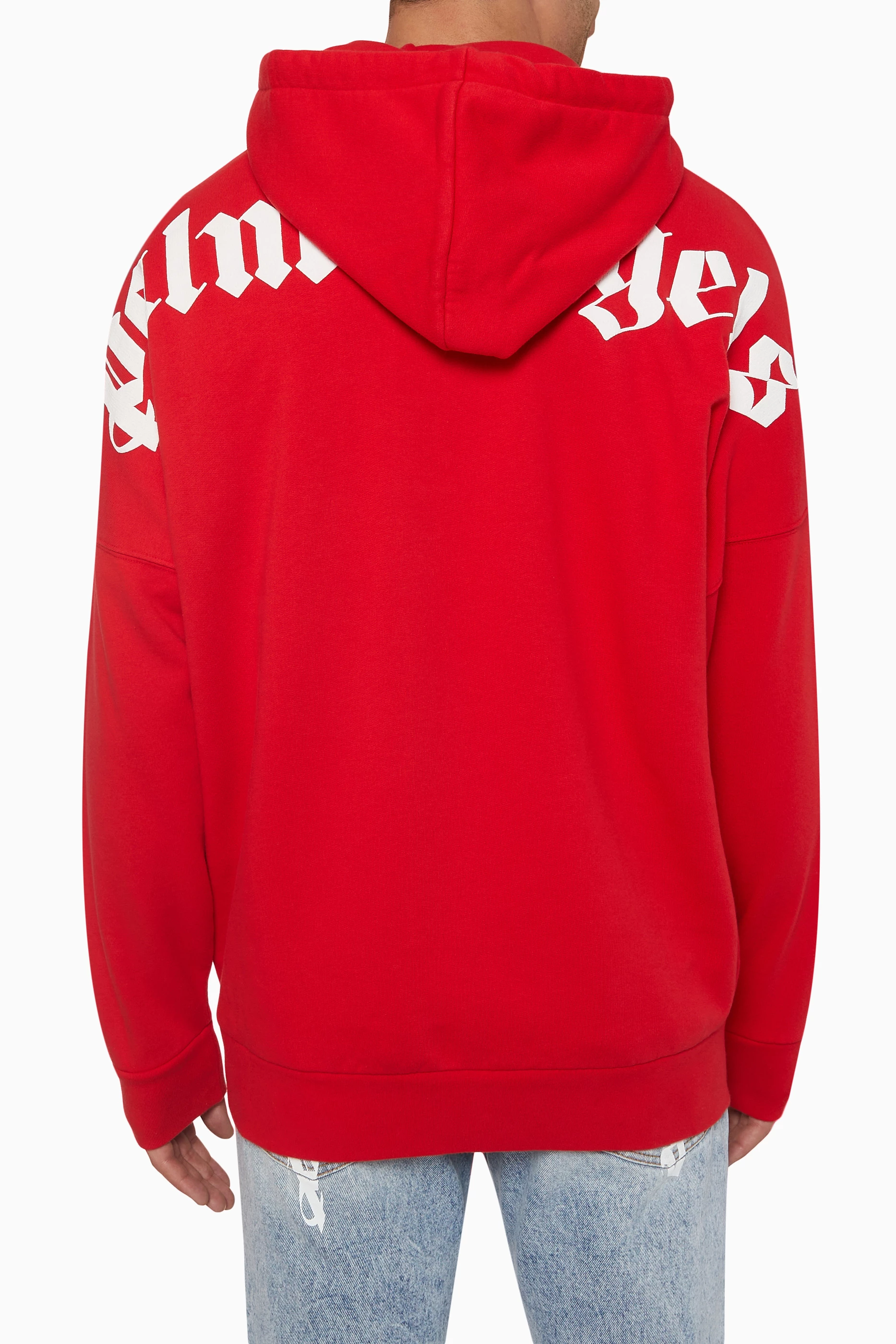 Palm angels hoodie red hotsell