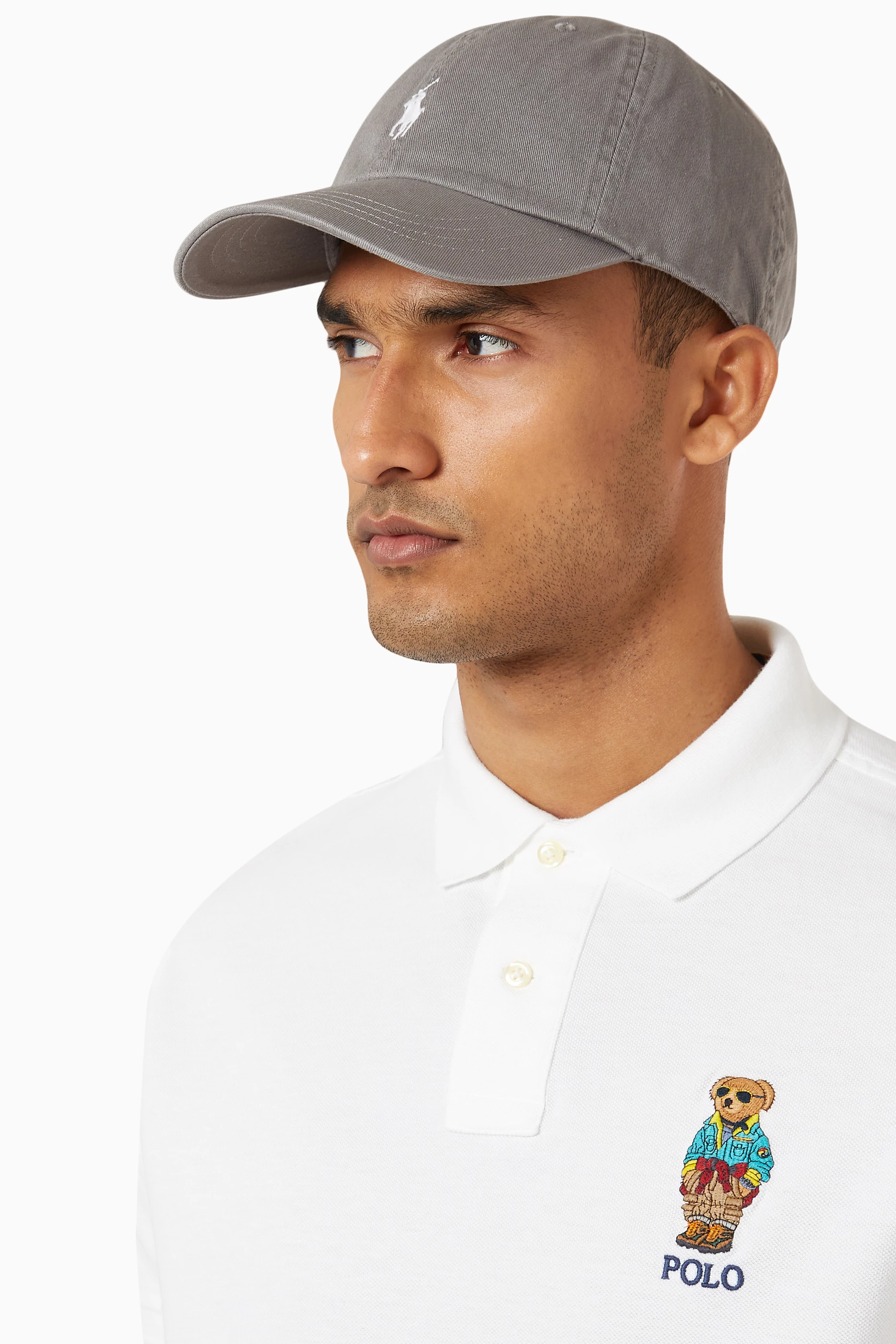 Buy Polo Ralph Lauren Grey Logo Sports Cap in Cotton for Men in UAE Ounass