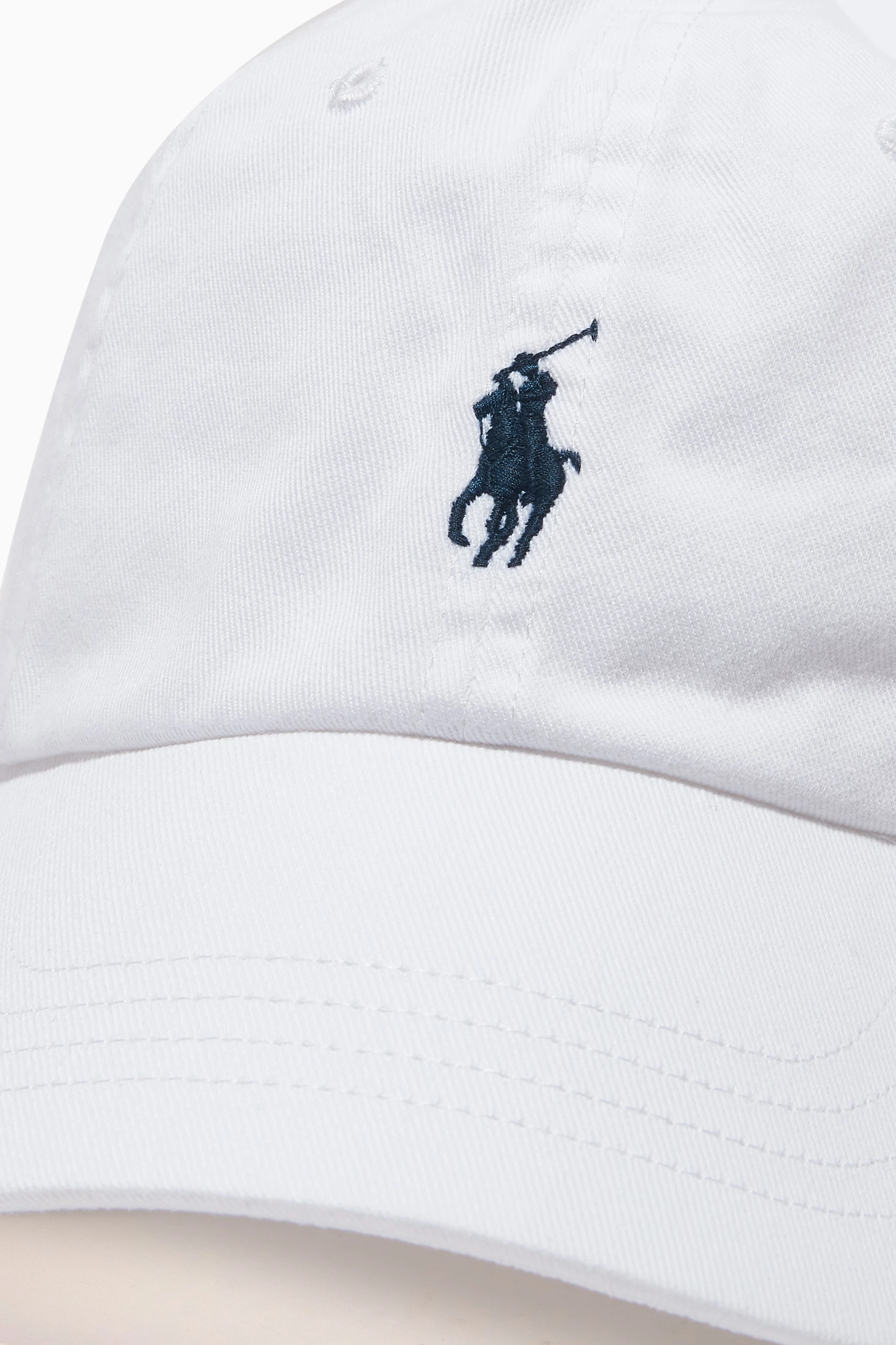 Buy Polo Ralph Lauren White Logo Sports Cap in Cotton for Men in