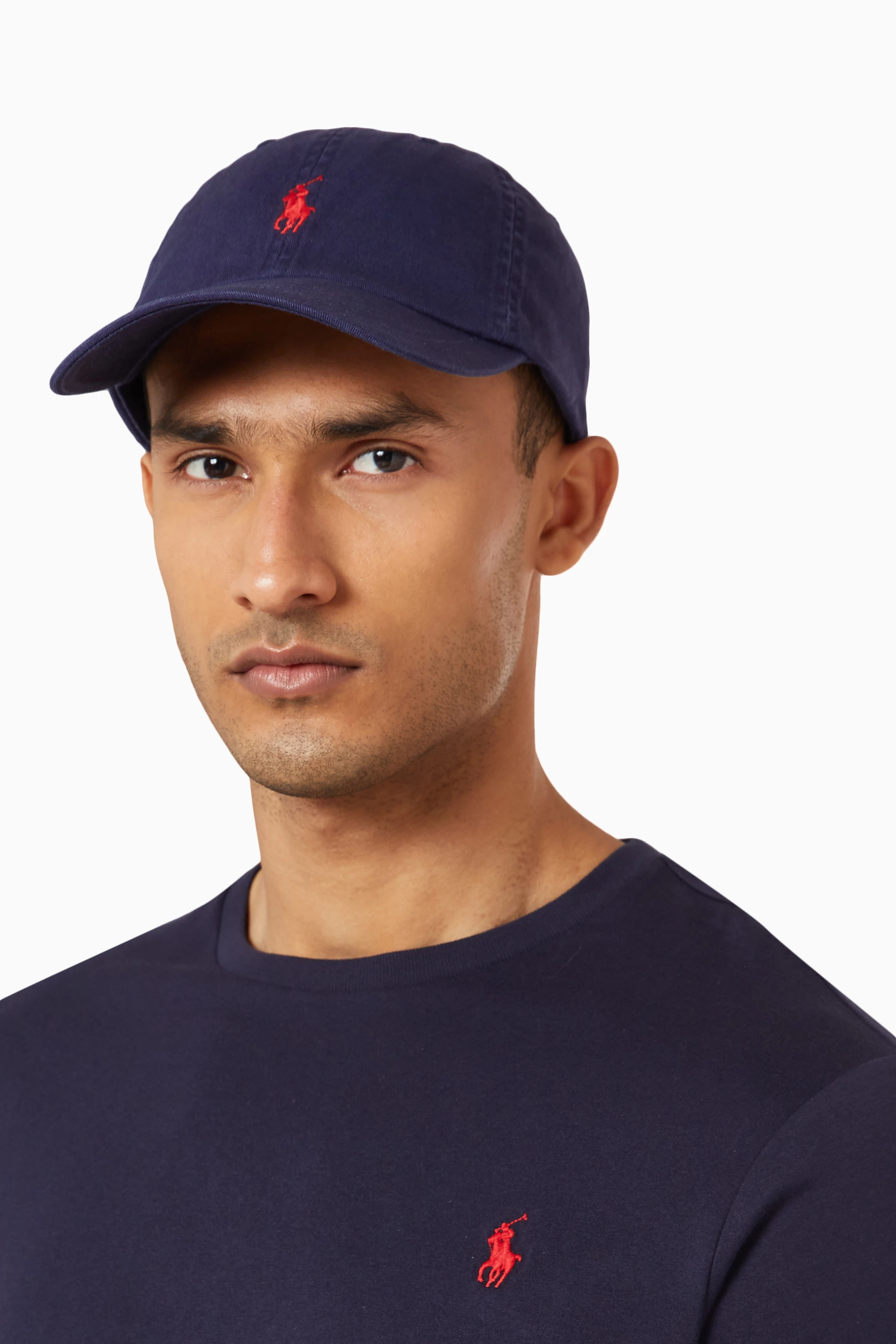 Buy Polo Ralph Lauren Blue Logo Sports Cap in Cotton for Men in UAE Ounass