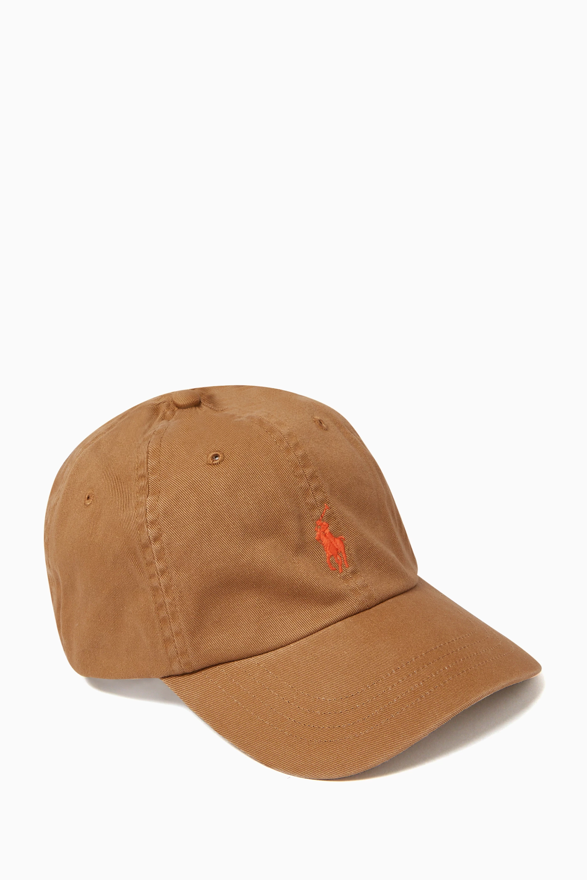 Buy Polo Ralph Lauren Brown Logo Sports Cap in Cotton for Men in UAE Ounass