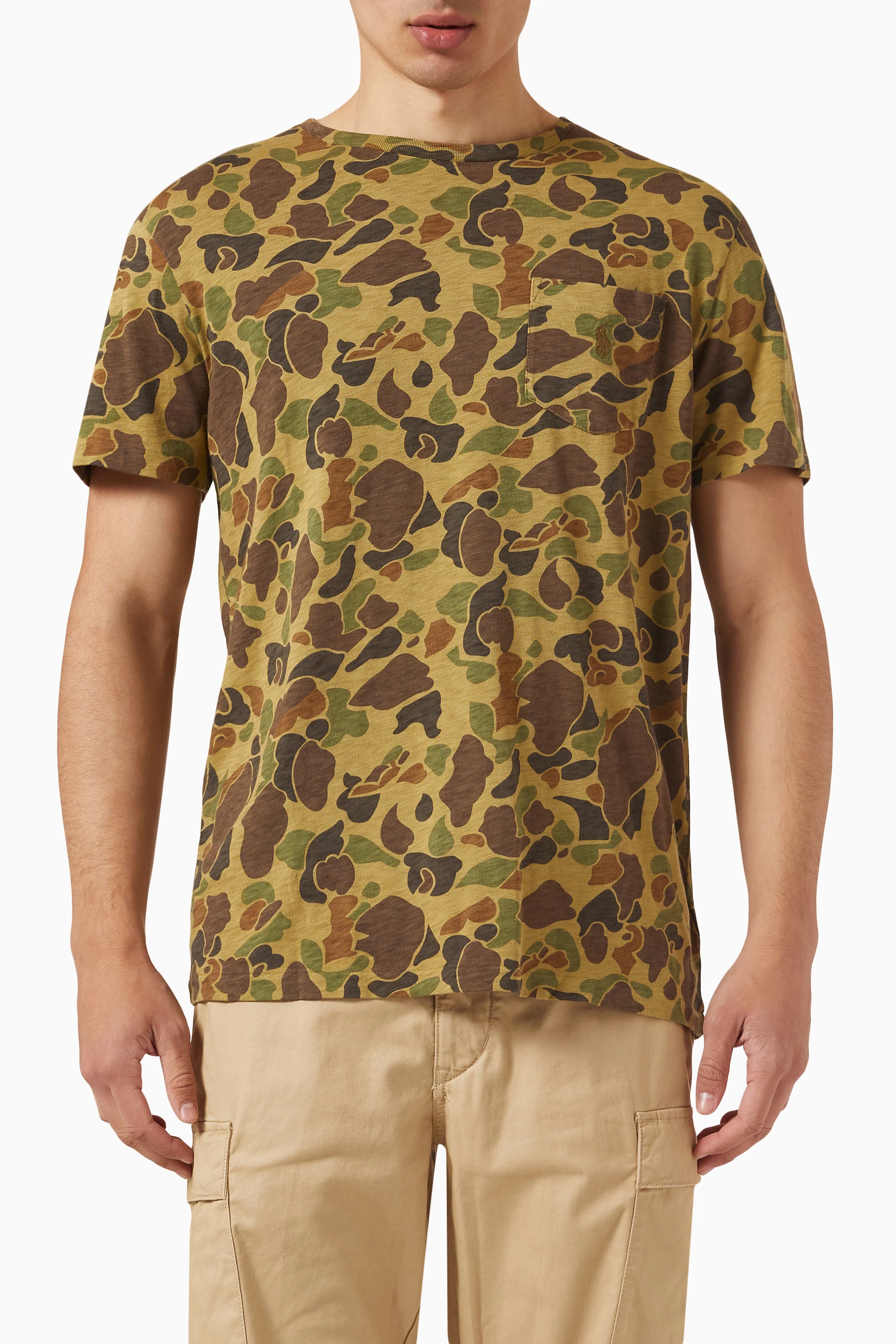 Camo polo ralph lauren top shirt