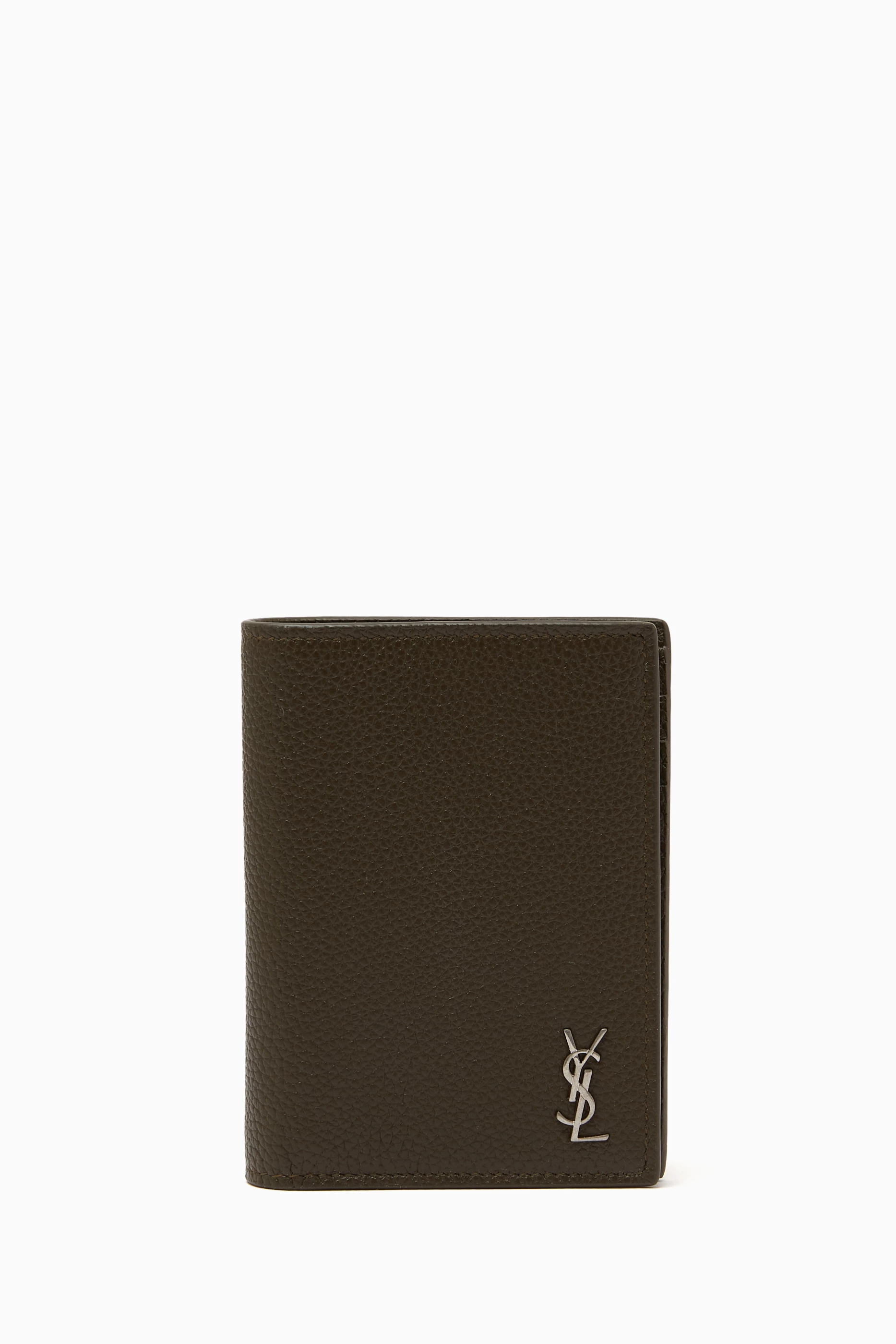 Saint laurent store leather wallet
