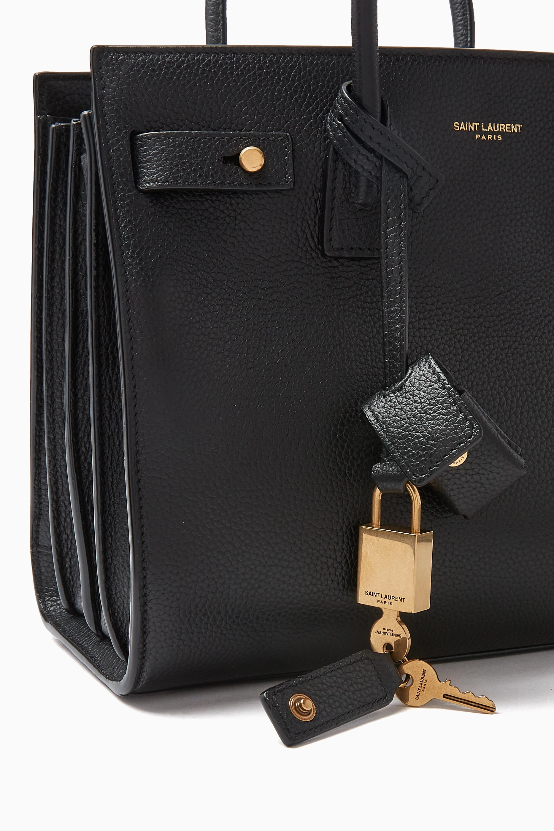 Yves Saint Laurent, Bags, Ysl Baby Sac De Jour Supple Grained Supple  Leather Dark Tancanyon