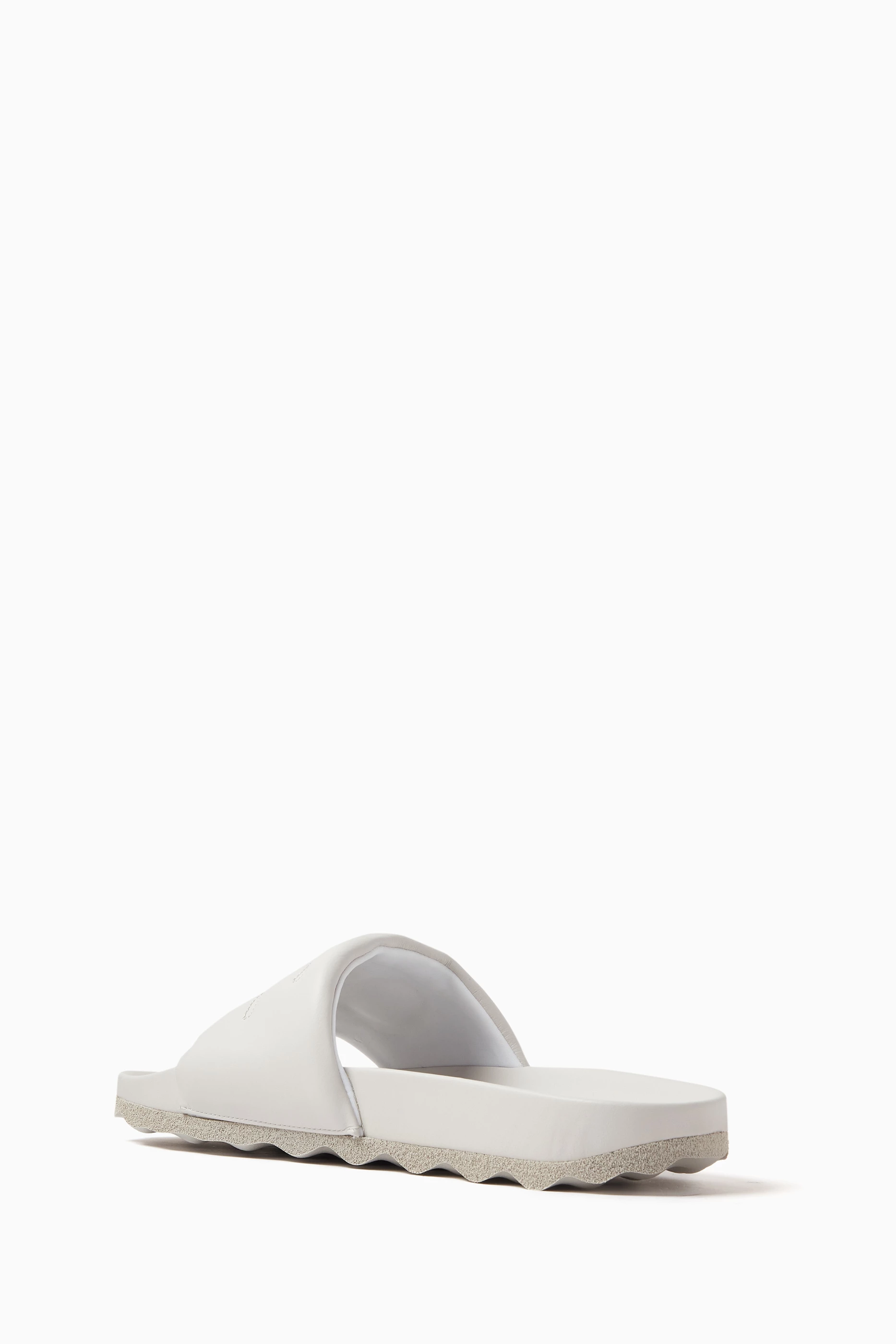 White slides best sale
