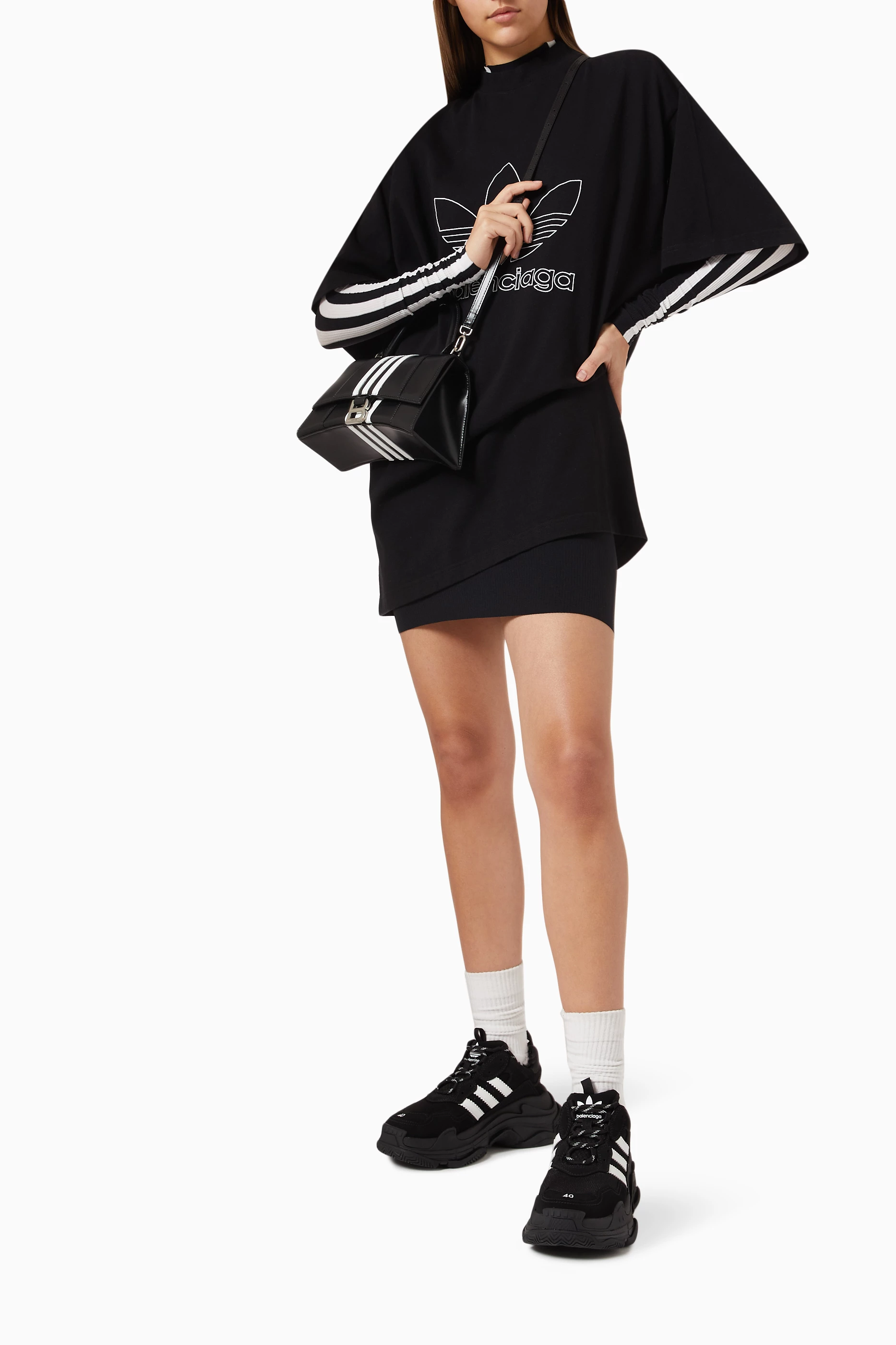 Balenciaga top sweatshirt dress