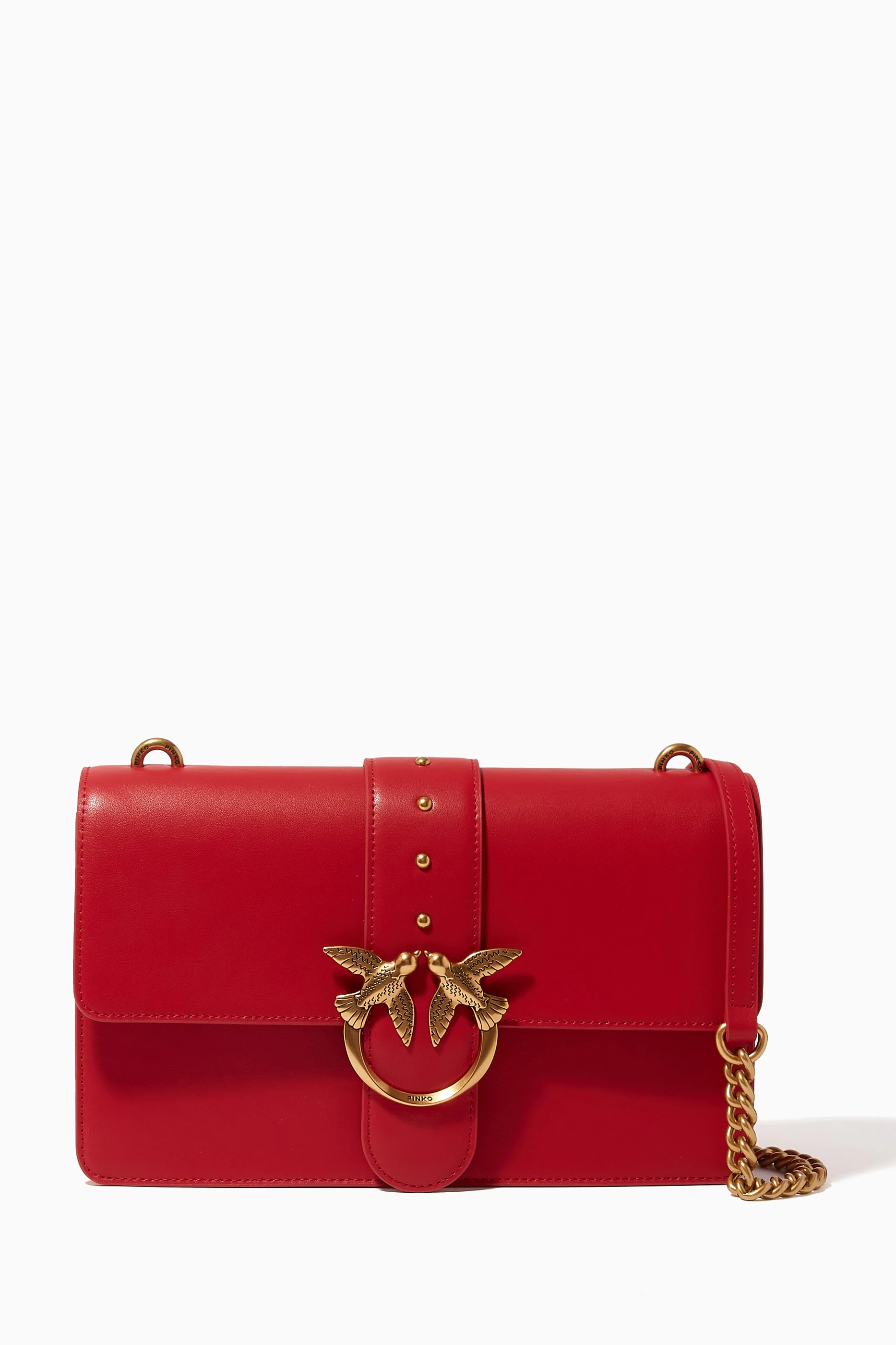 Pinko red 2025 bag