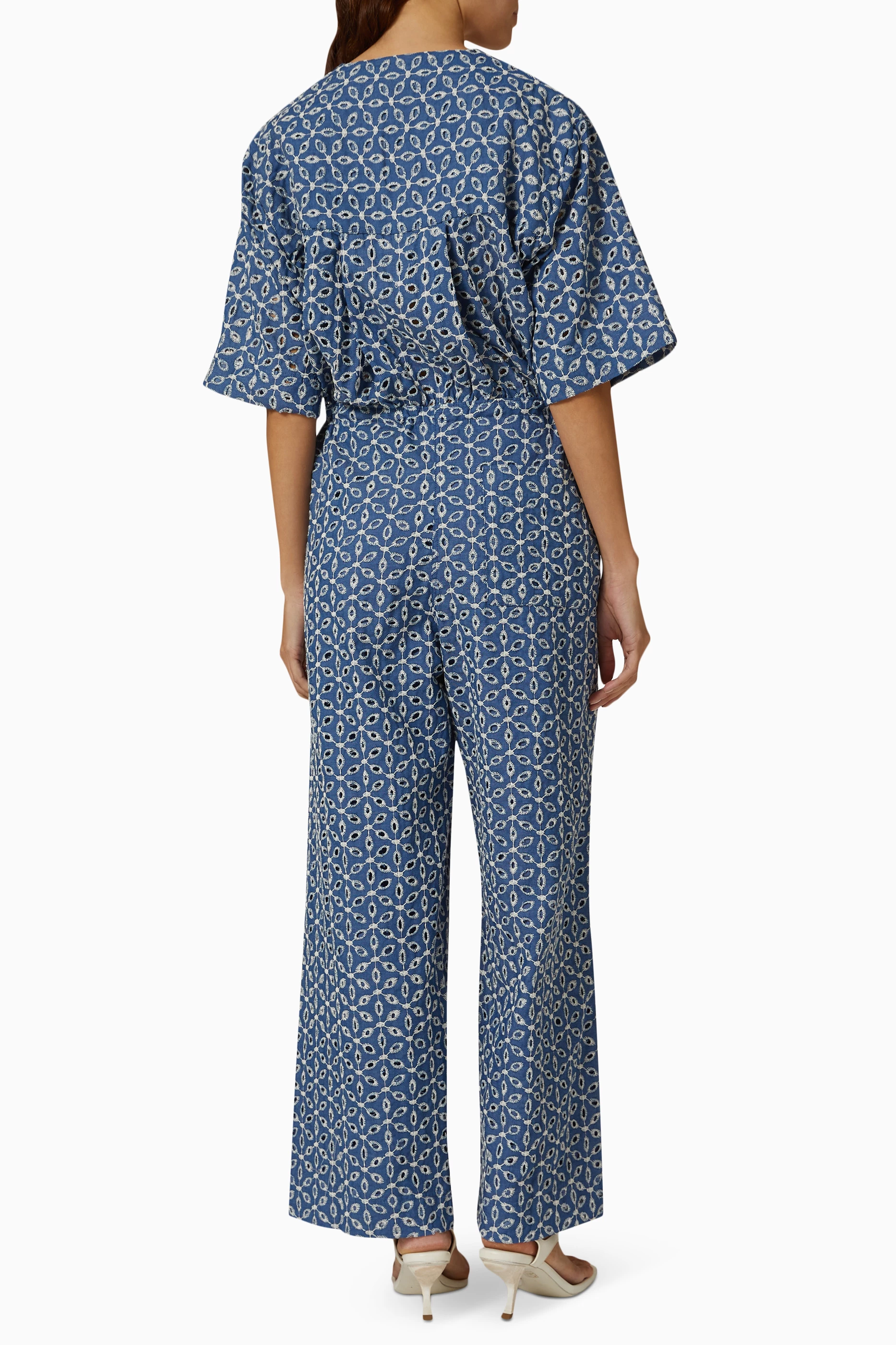 Blue overall cheap jumpsuit