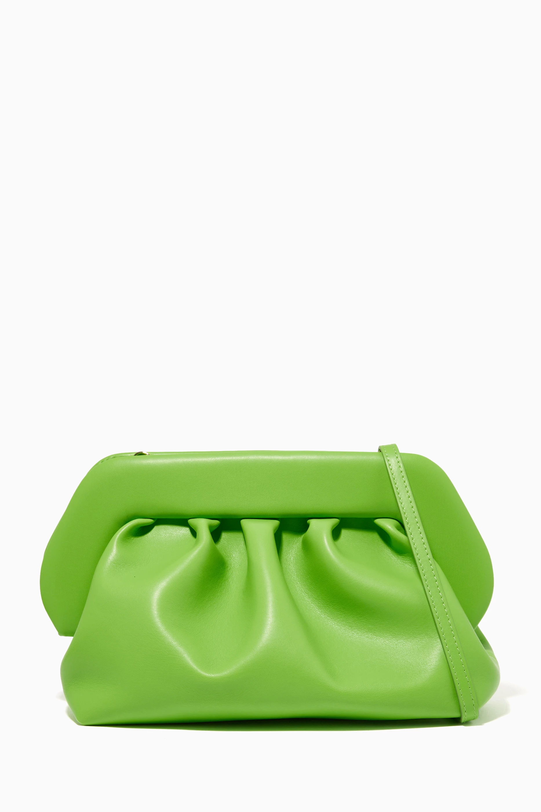 Buy THEMOIR Green Bios Clutch Bag in Vegan PU Leather for Women in UAE Ounass