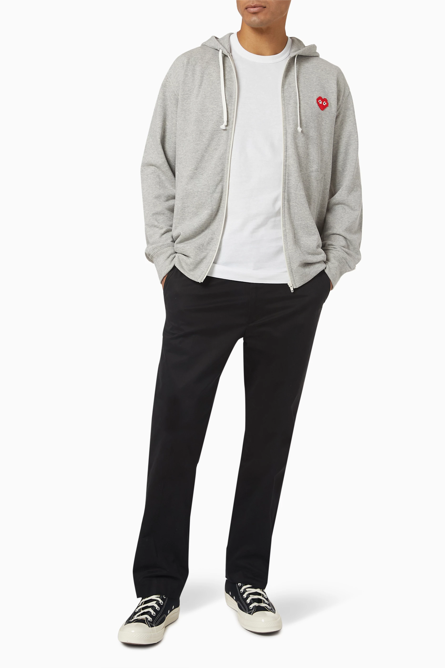 Comme des garcons store zip up hoodie 90