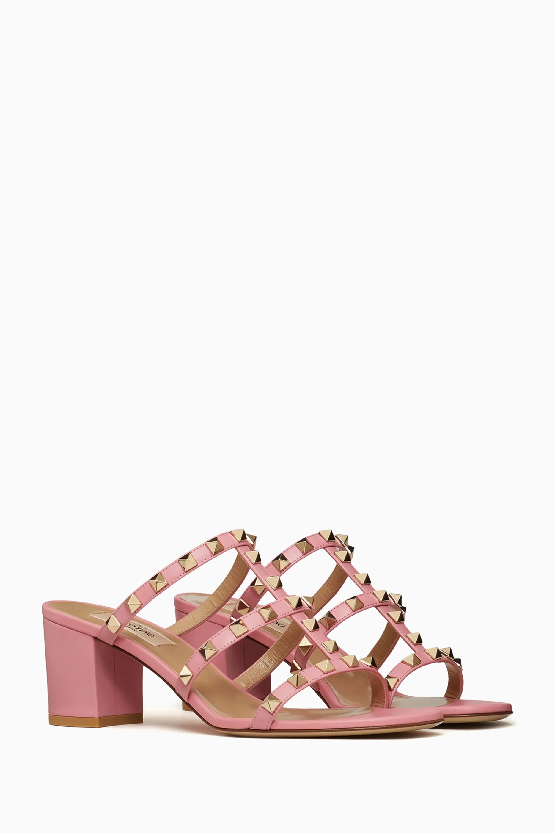 Pink valentino sandals shop
