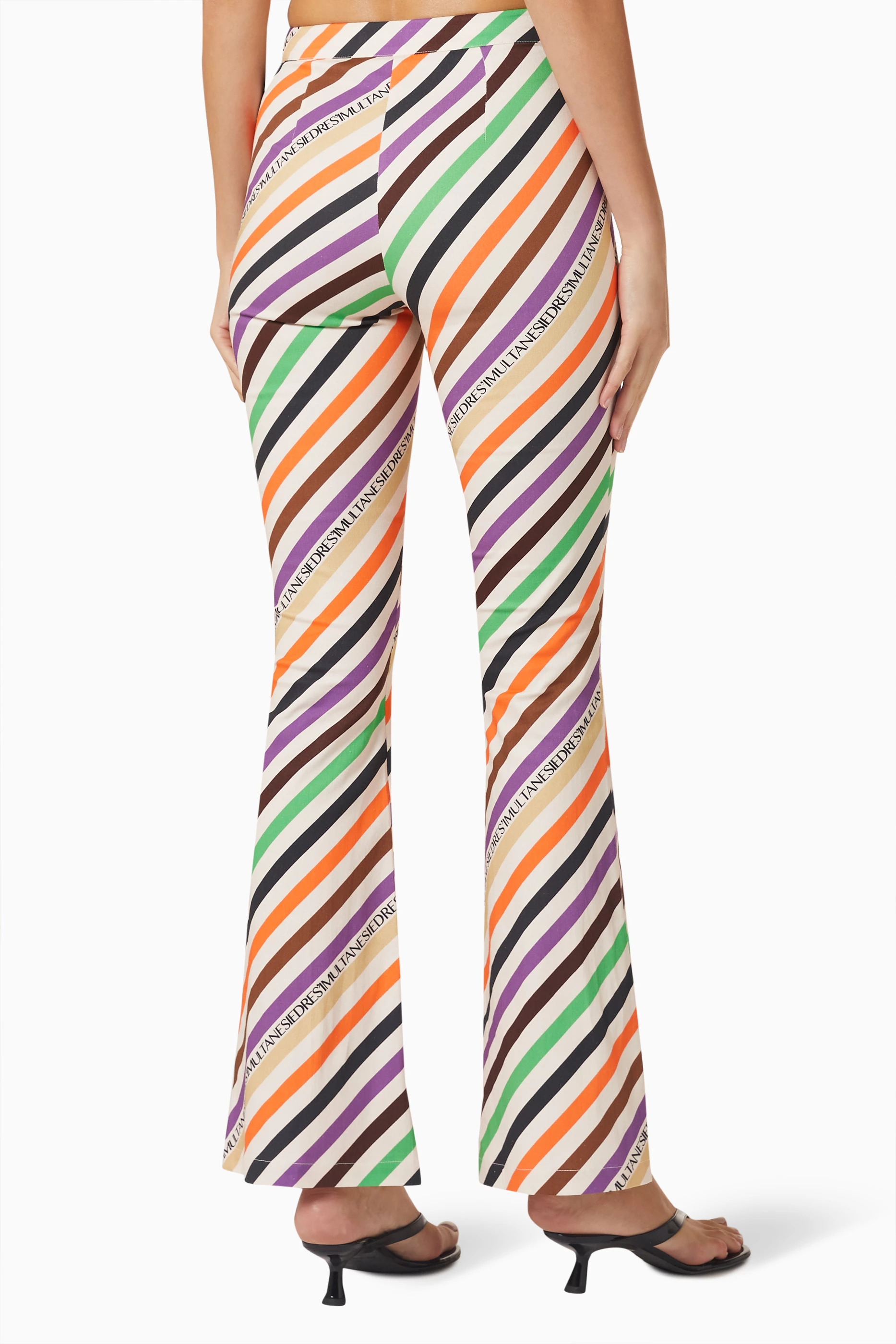 Striped clearance flare pants