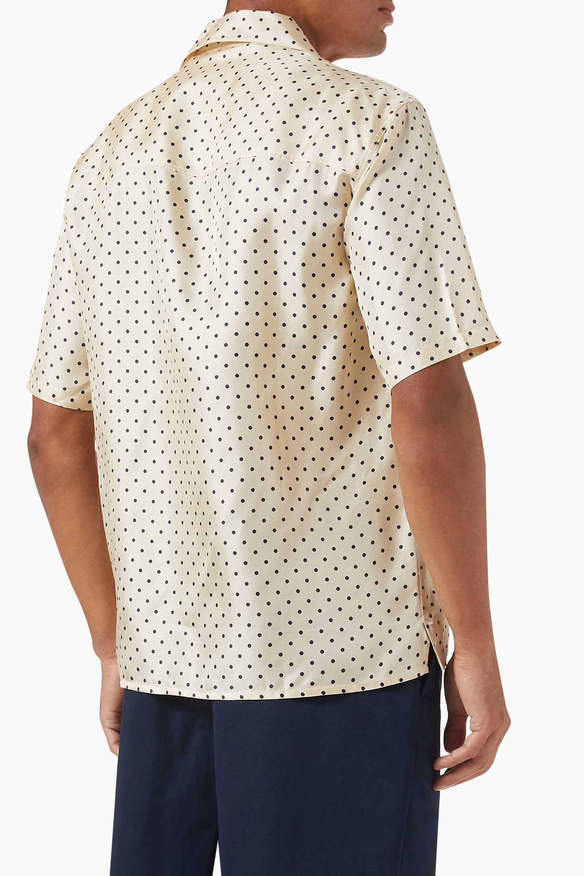 Mens silk top camp shirts