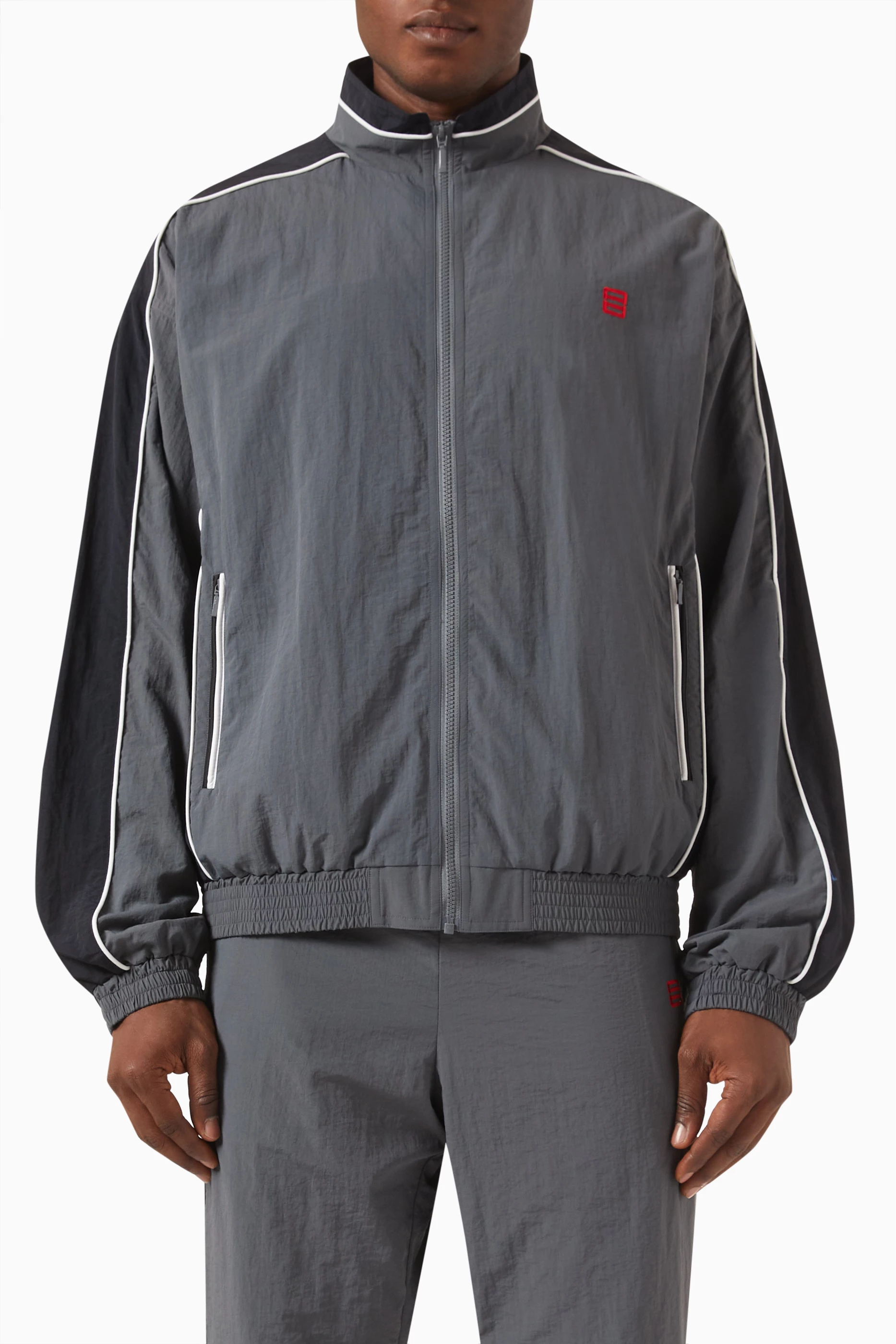 Nylon track outlet jacket