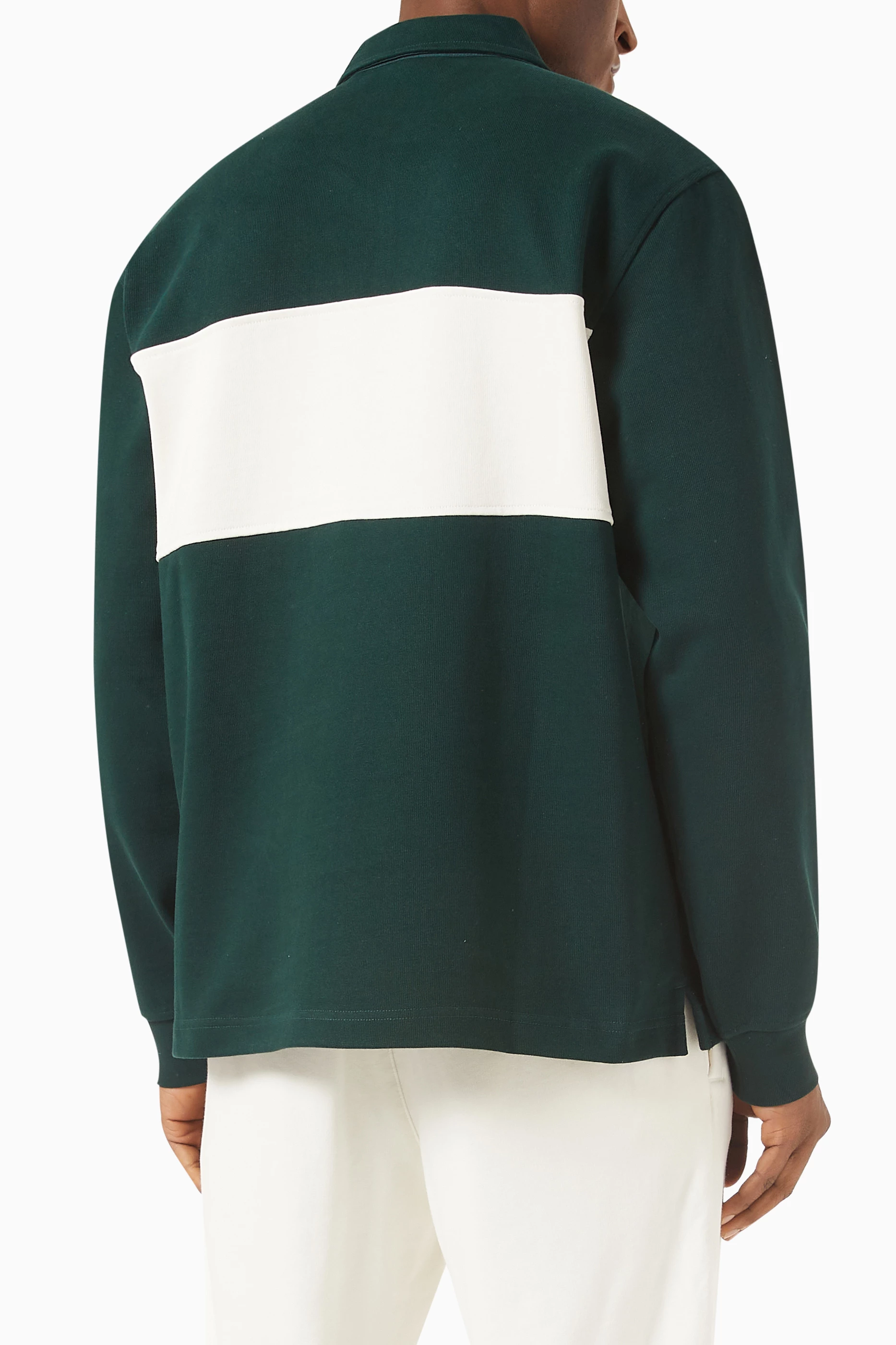 Buy Kith Green Dubai Carnegie Long Sleeve Rugby Polo in Cotton for