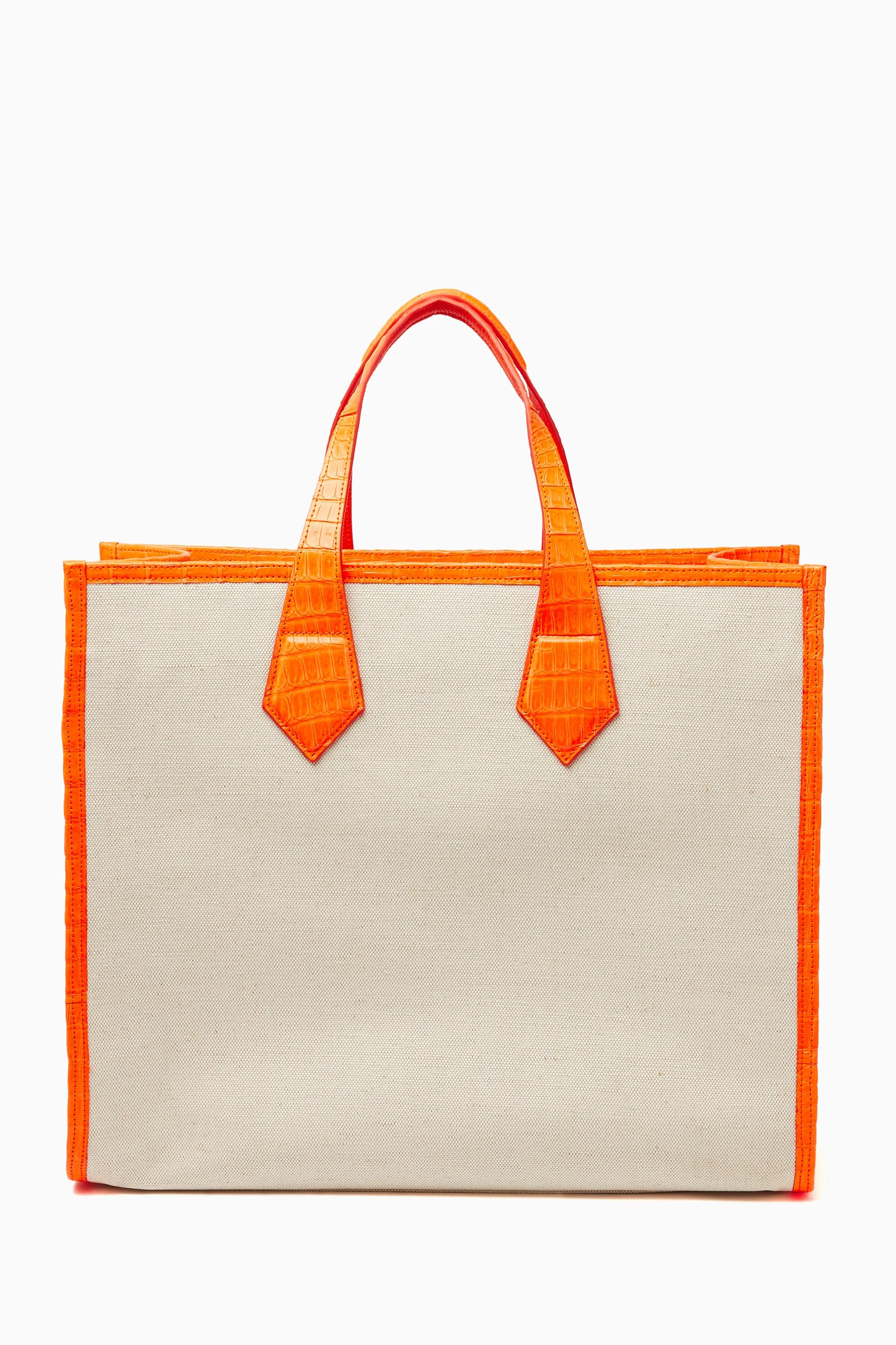 Orange canvas tote hotsell