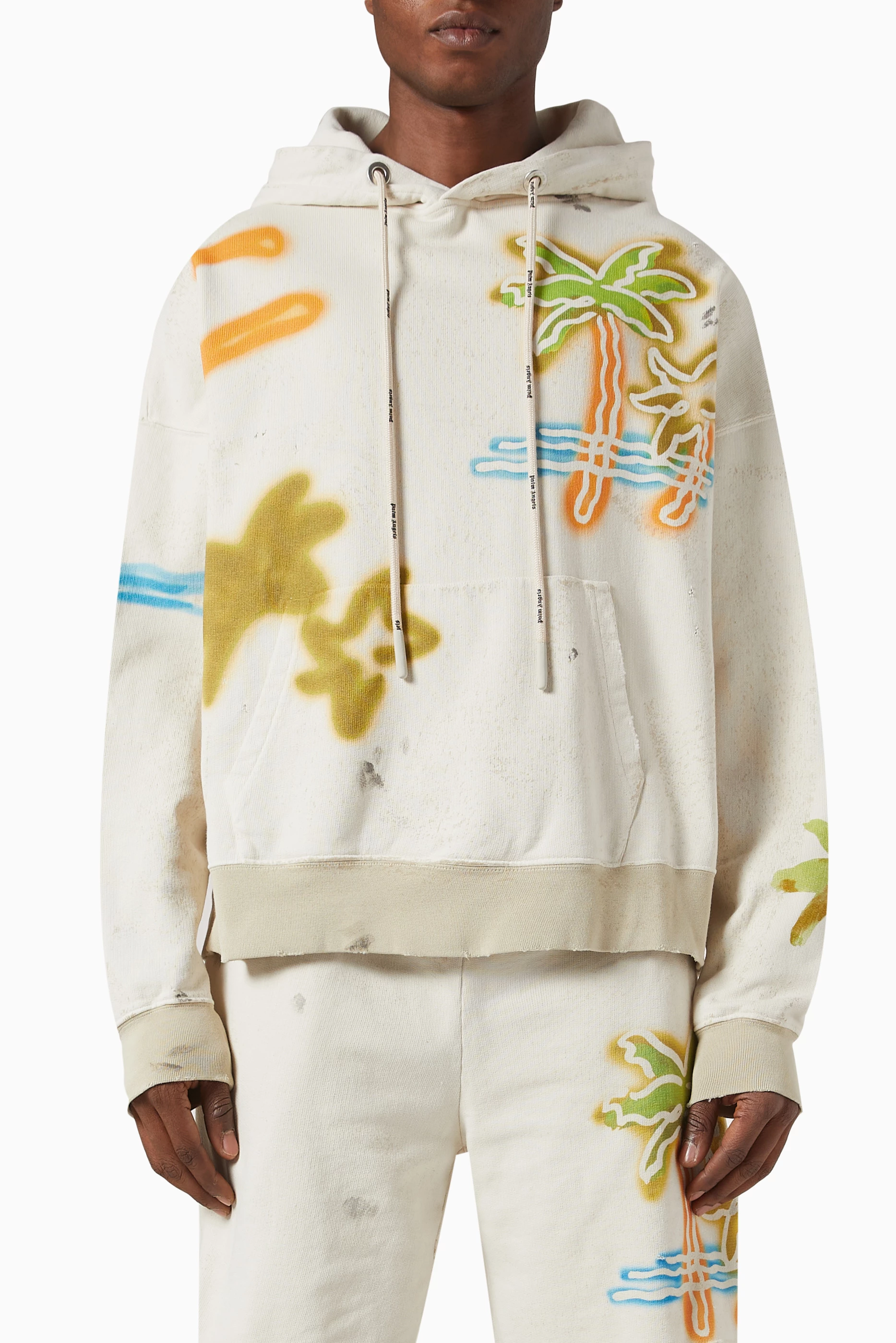 Palm angels new arrivals hoodie yellow