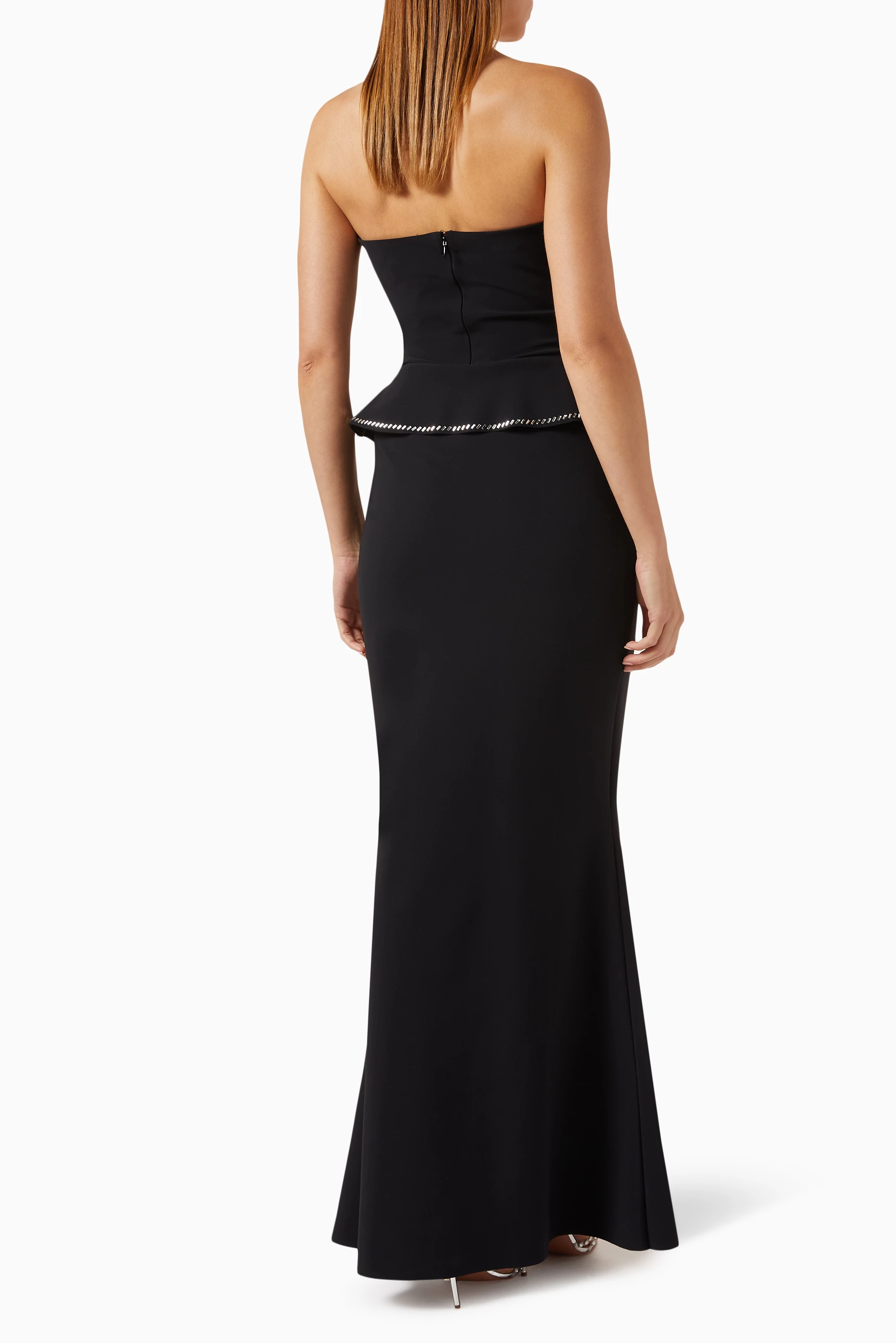 Chiara boni hotsell peplum gown