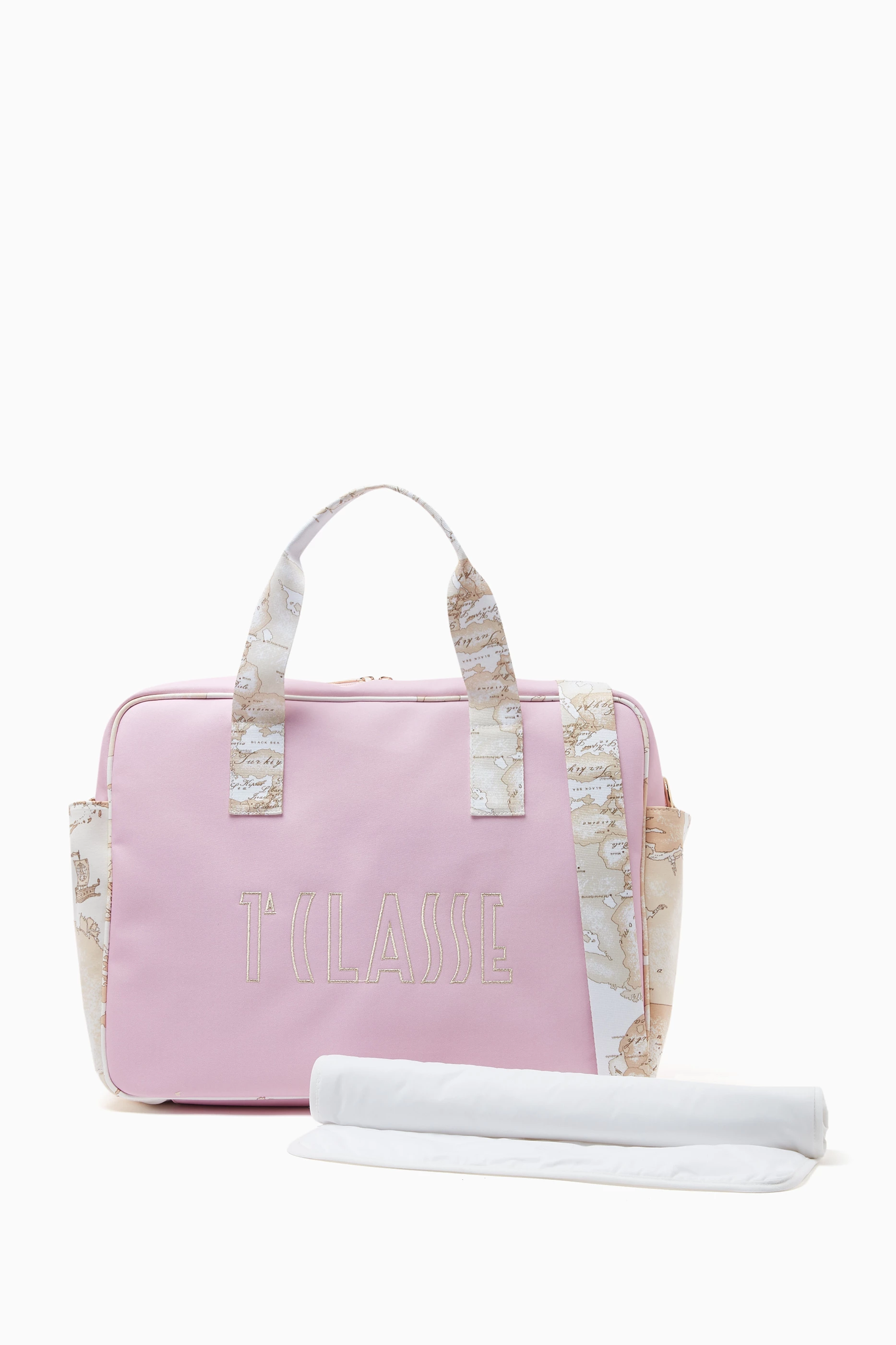 Black and pink changing outlet bag