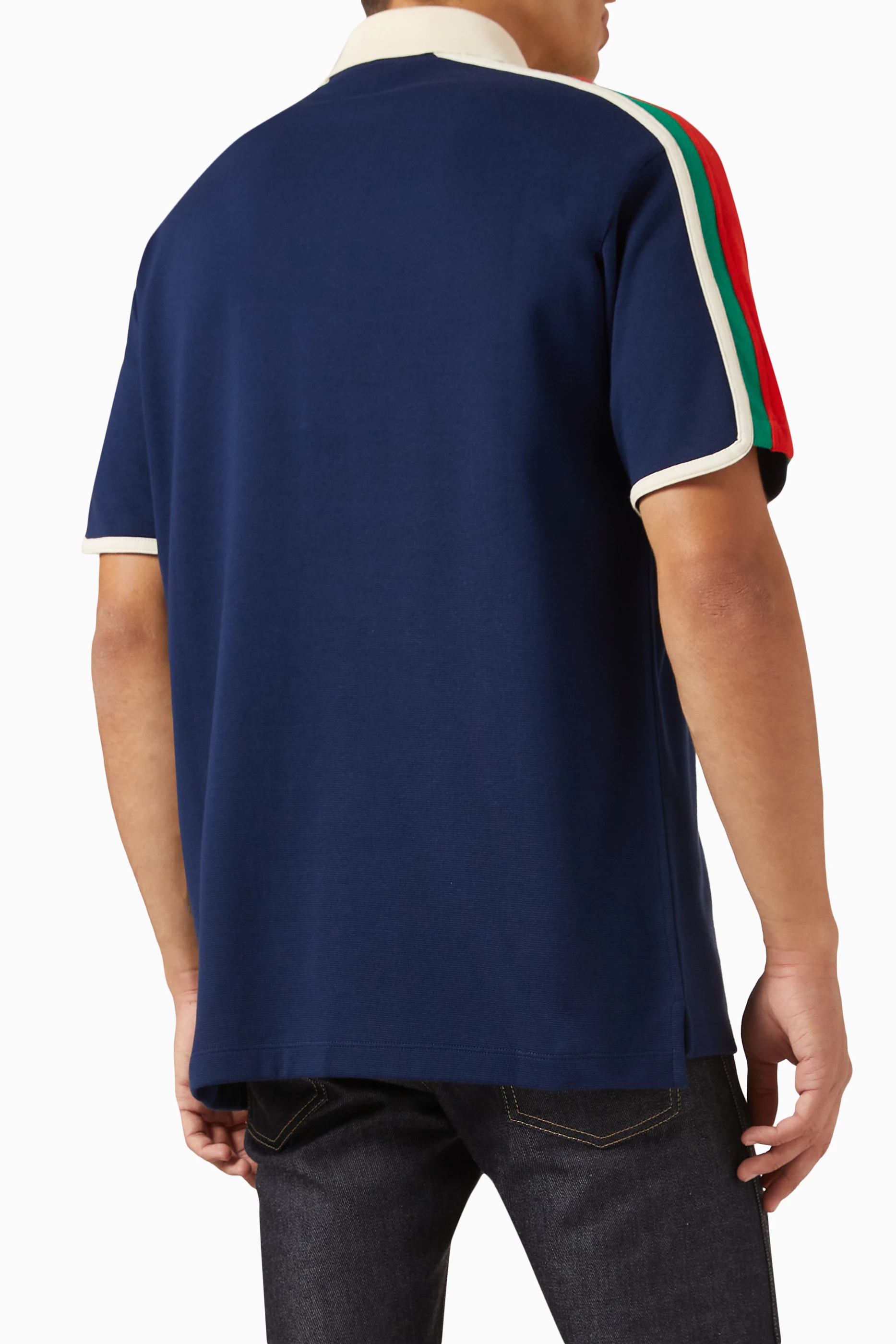 Gucci ribbon polo sales shirt