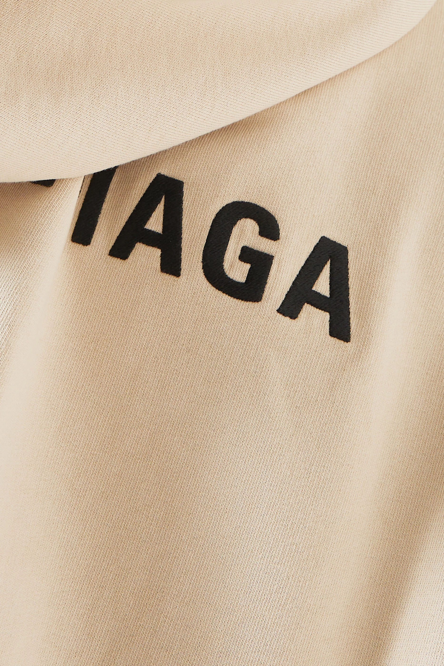 Buy Balenciaga Neutral Logo Medium fit Hoodie in Cotton jersey for