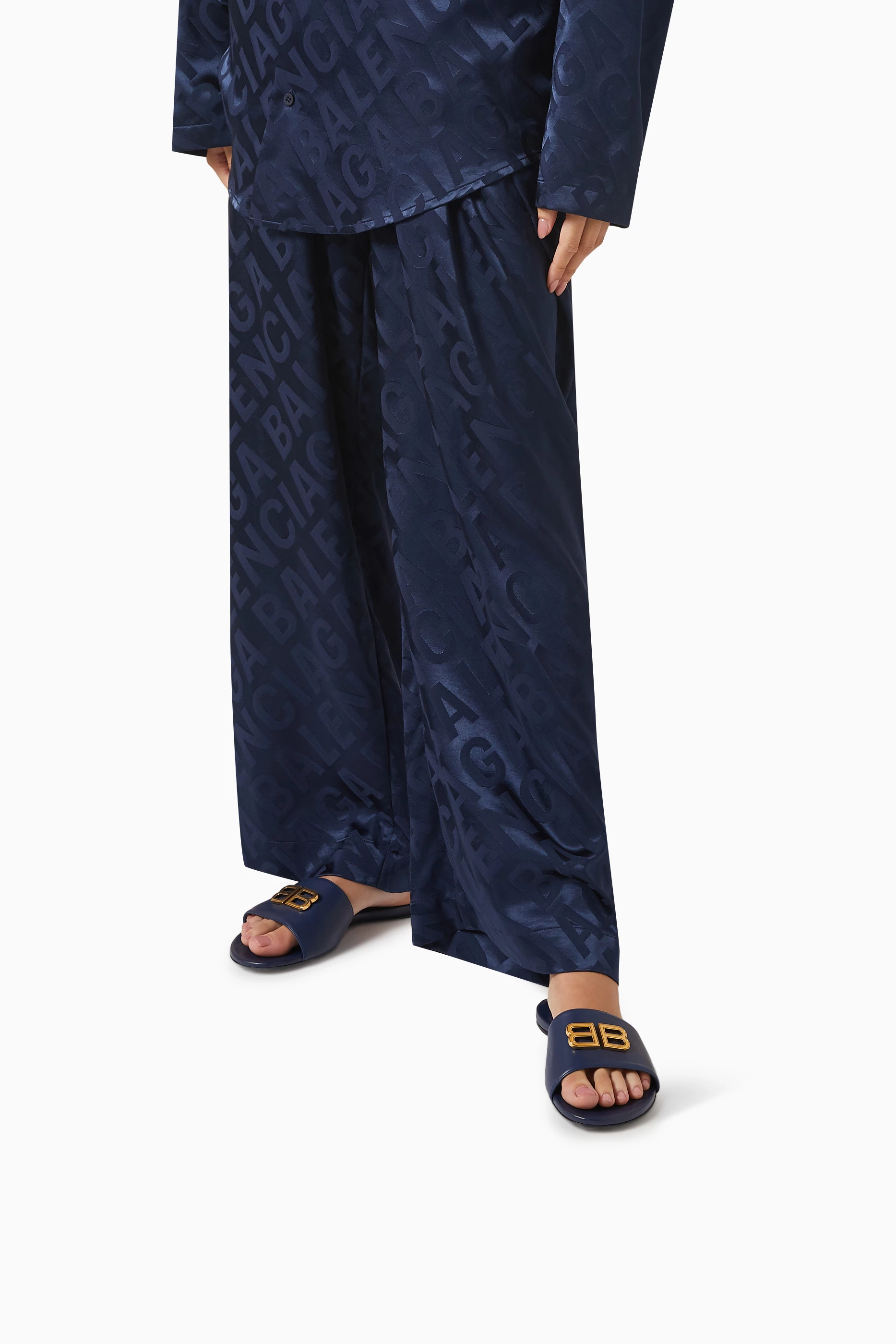 Balenciaga sandals womens navy new arrivals