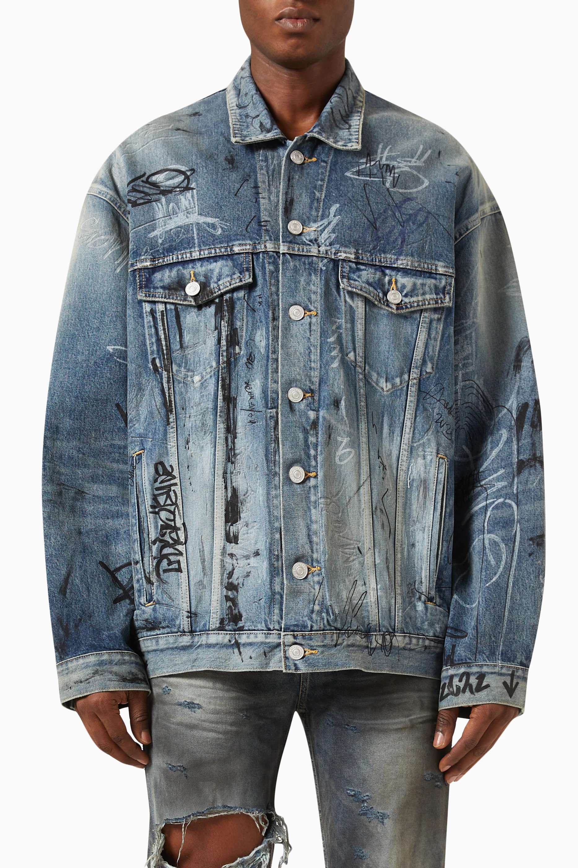 Balenciaga sales graffiti jacket