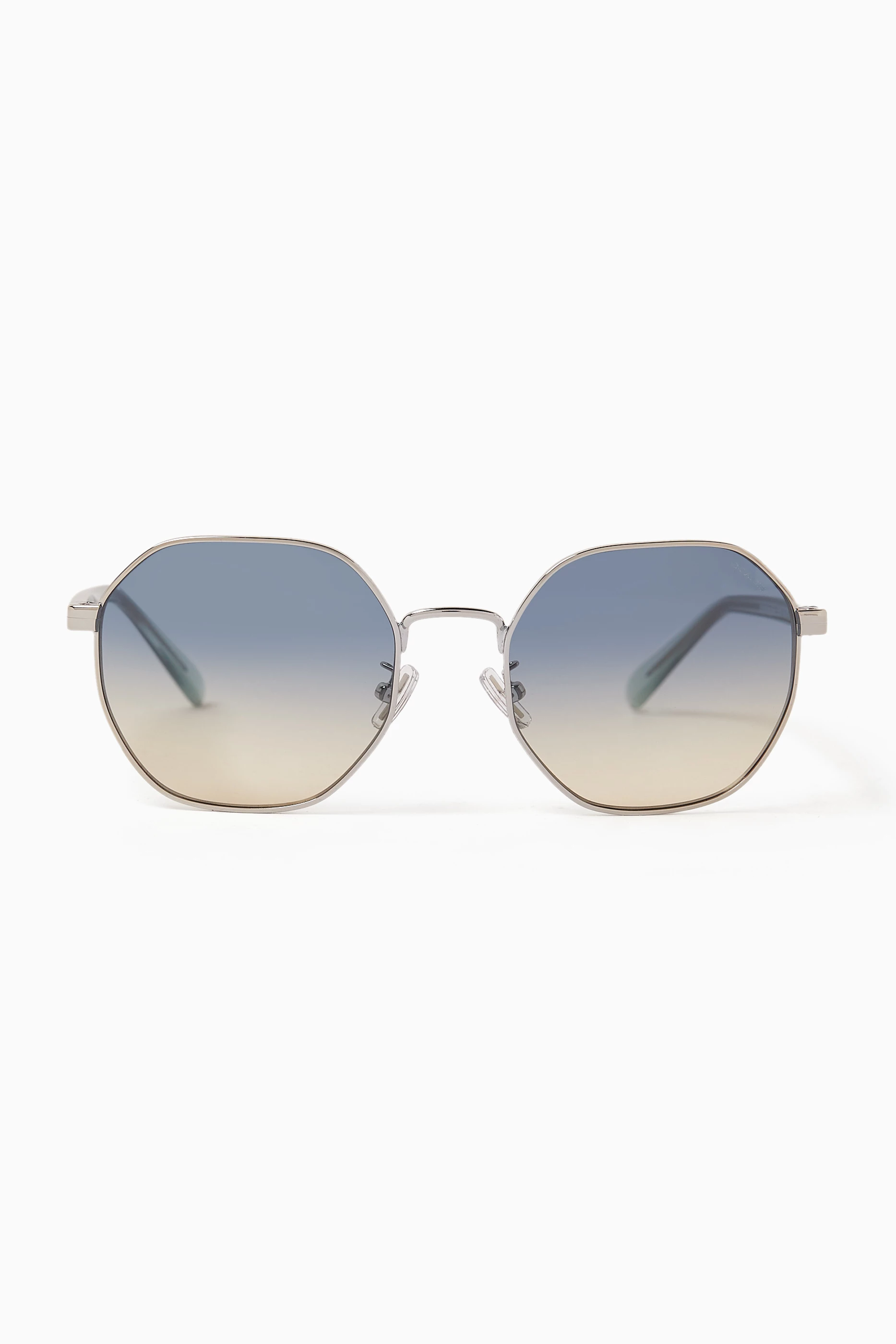 Buy Coach Silver Round Sunglasses in Metal for Women in UAE Ounass