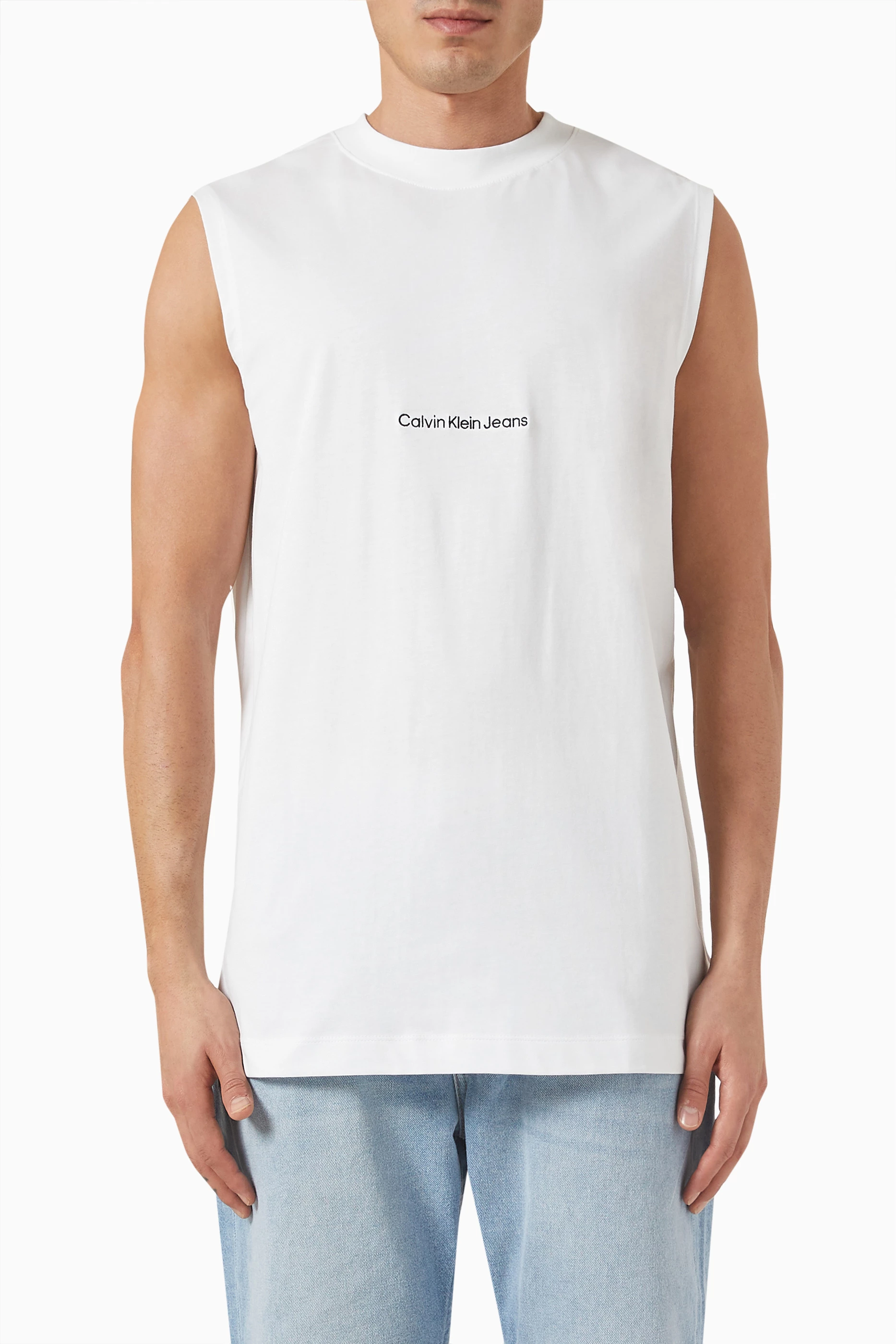 Calvin klein sleeveless new arrivals shirt
