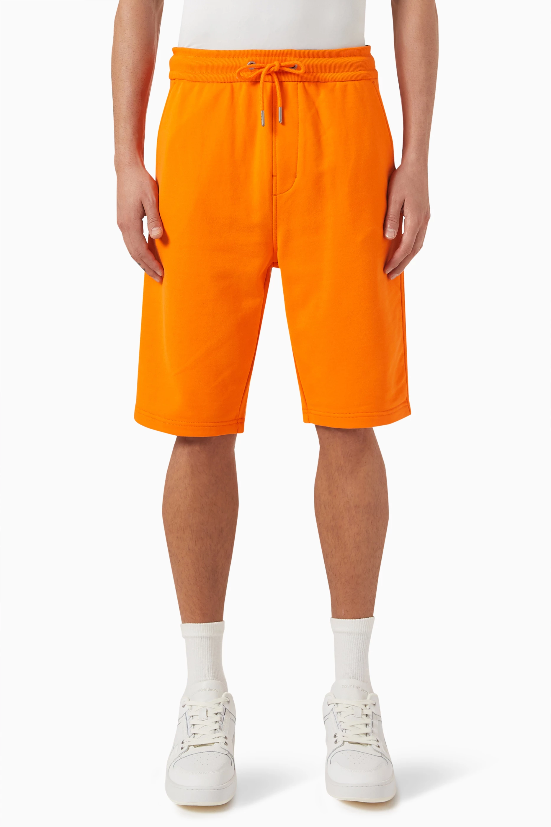 Orange calvin cheap klein shorts